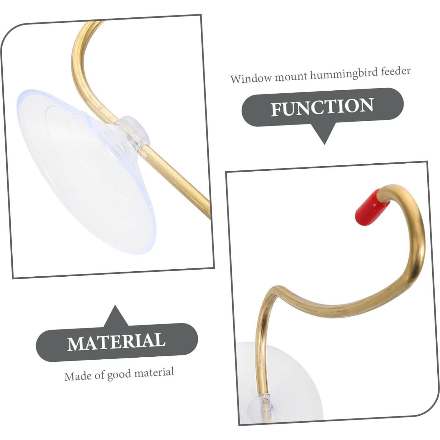 Gancho de Ventana de Cobre Homoyoyo para Alimentador de Colibrí
