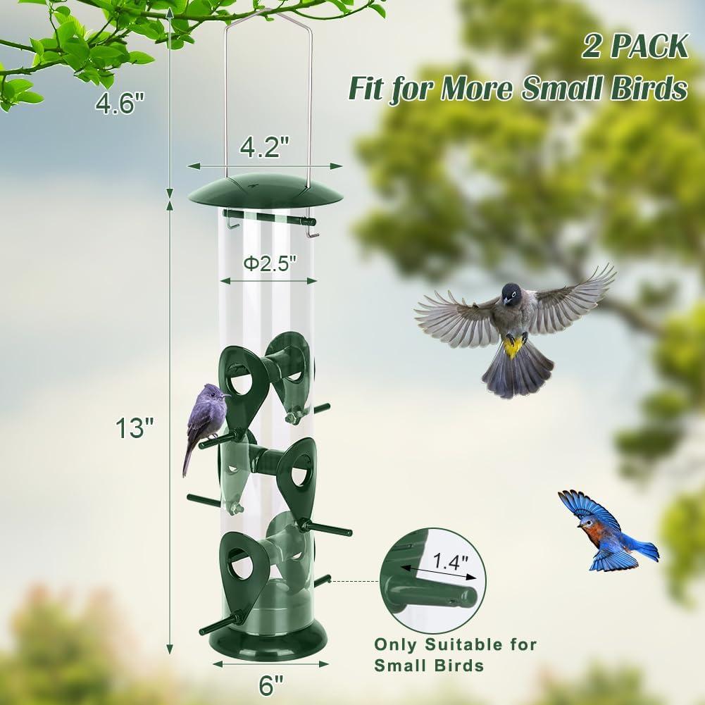 Alimentador de Pájaros Metálico Feed Garden 33 cm 6 Puertos