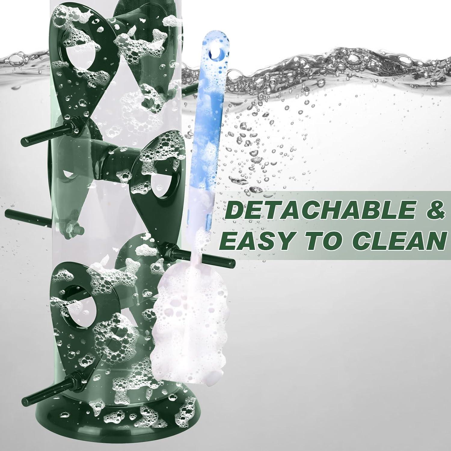 Alimentador de Pájaros Metálico Feed Garden 33 cm 6 Puertos