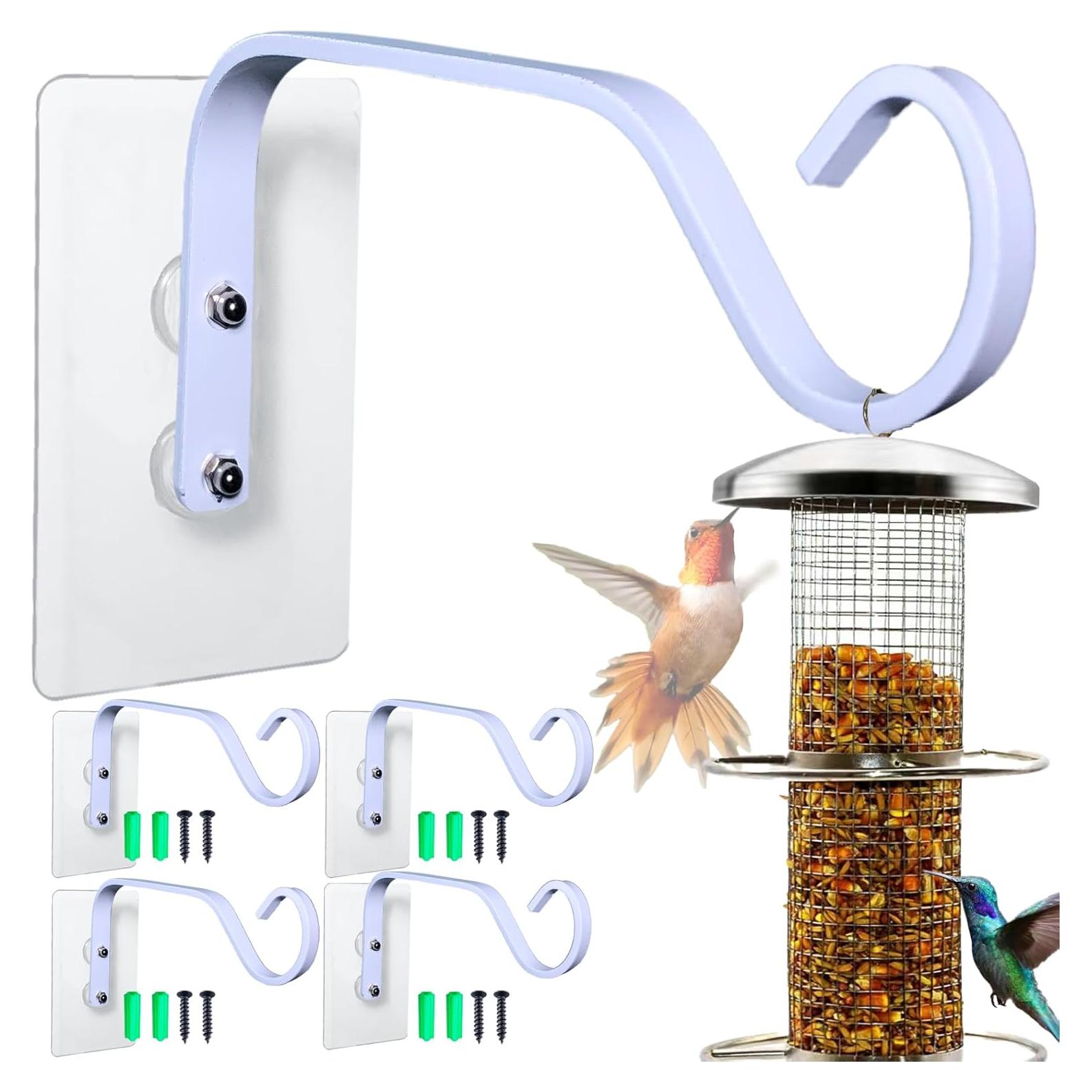 Gancho para Comedero de Aves KasaRacks - 4 Piezas Blanco