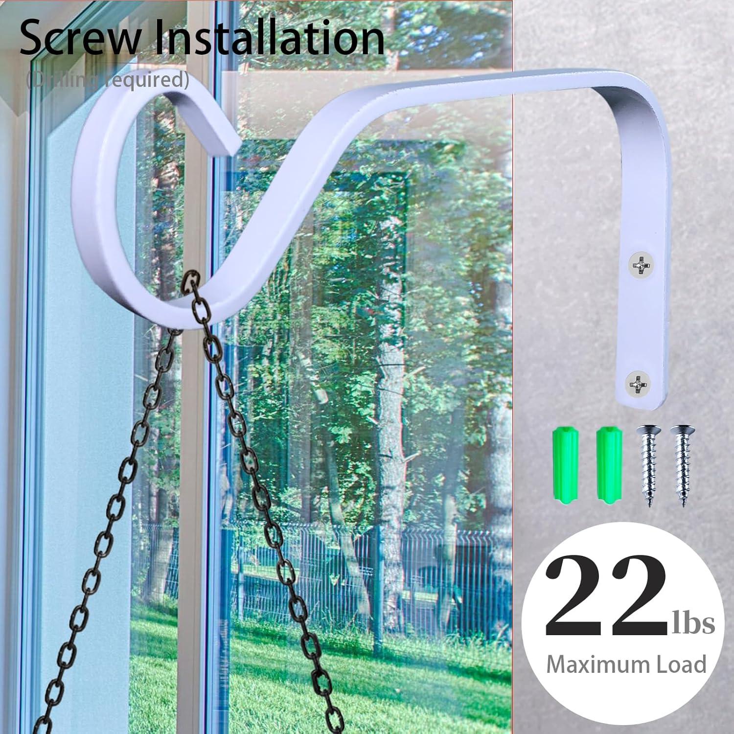 Gancho para Comedero de Aves KasaRacks - 4 Piezas Blanco