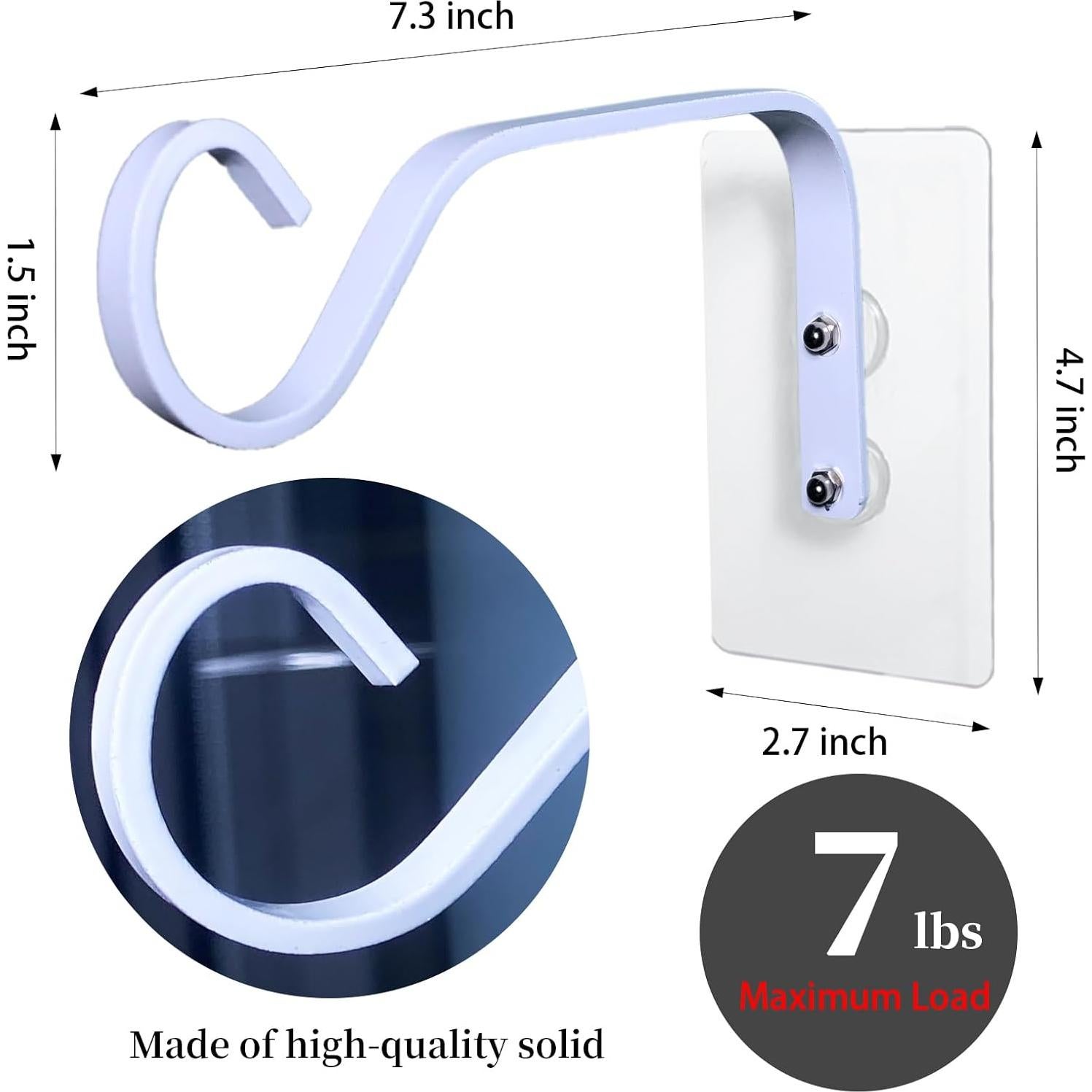 Gancho para Comedero de Aves KasaRacks - 4 Piezas Blanco