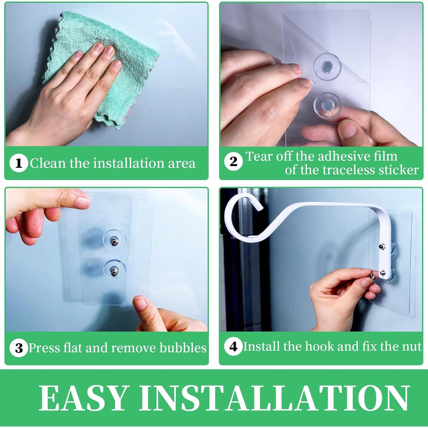 Gancho para Comedero de Aves KasaRacks - 4 Piezas Blanco