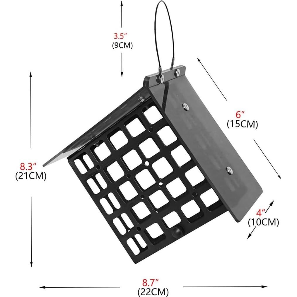 Comedero de Suet para Aves HOLAHOMA - Montaje Colgante 22.1x10.2x21.1 cm