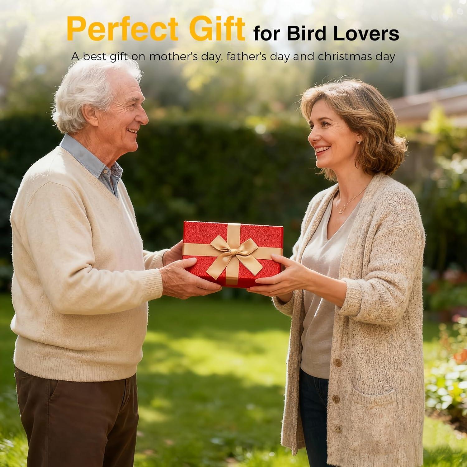 Cámara de Observación de Pájaros Vigytek 2K HD con Ventosa