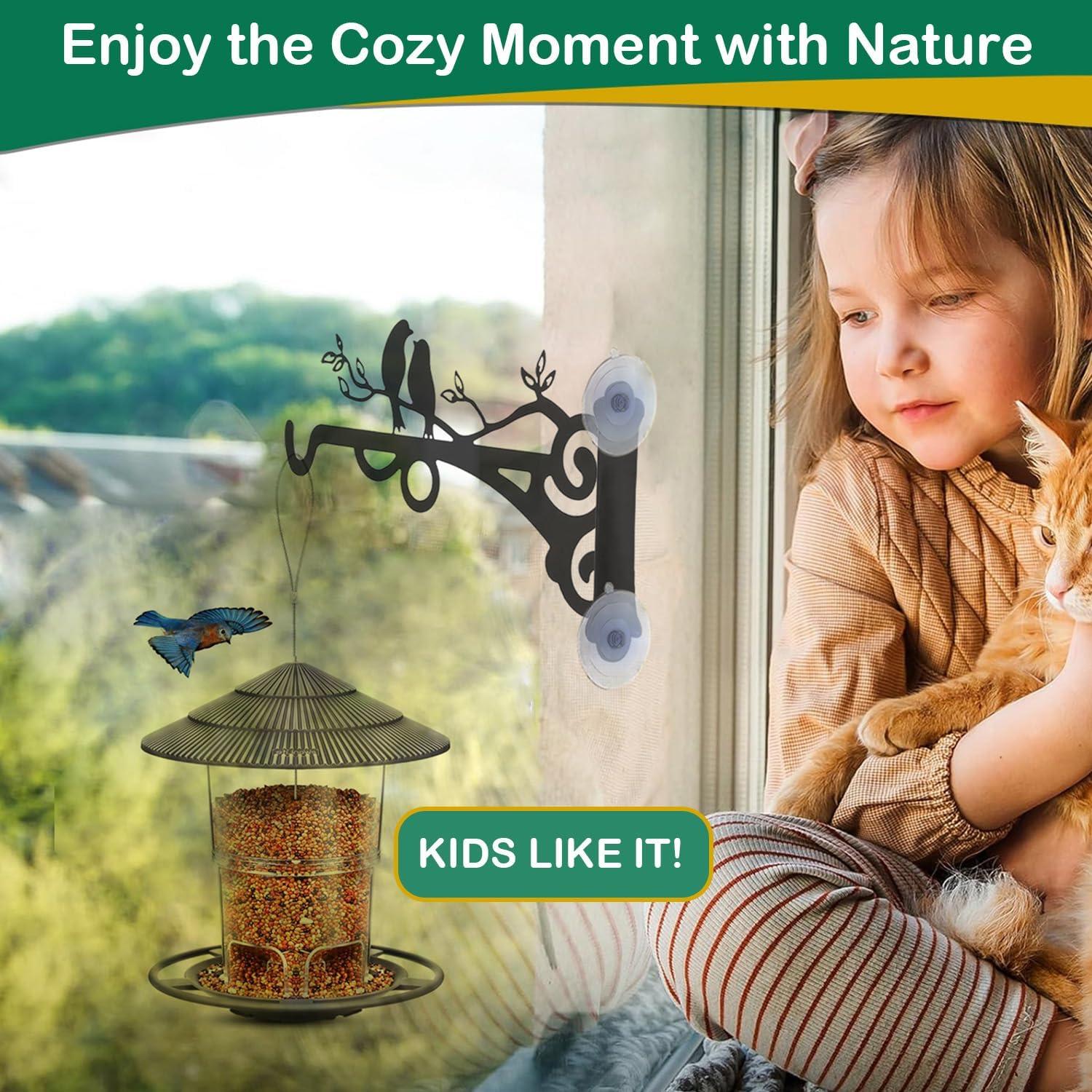 Gancho para Alimentador de Aves VYTTOX con Ventosas Fuertes