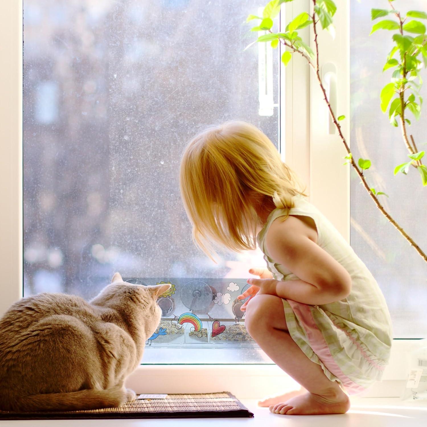 Kit Comedero de Aves para Ventana Hapinest - 170g Semillas