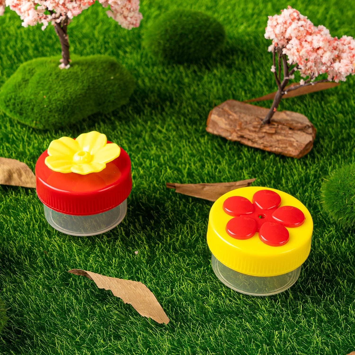 Alimentador de Colibrí de Mano ZHBDMGK 4 Piezas con Cepillo