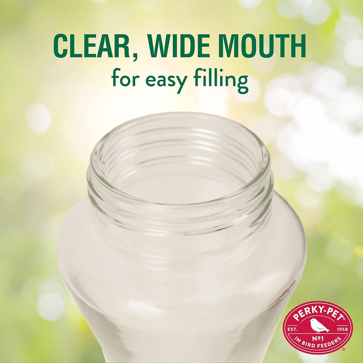 Alimentador de Colibríes Perky-Pet 204CP-4 Vidrio 473 ml