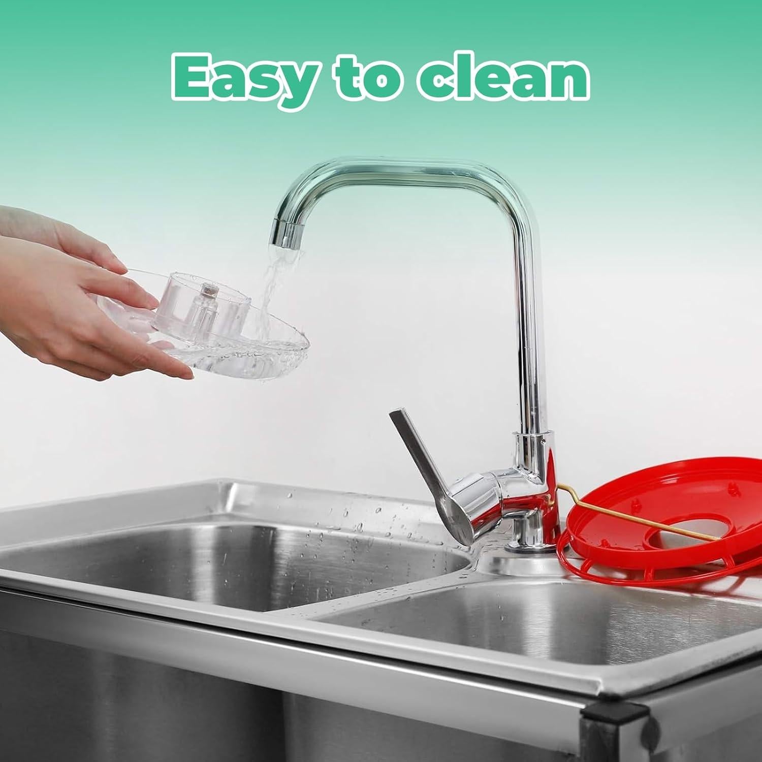 Comedero para Colibríes PATRISARD 12 oz Rojo Antiaabejas