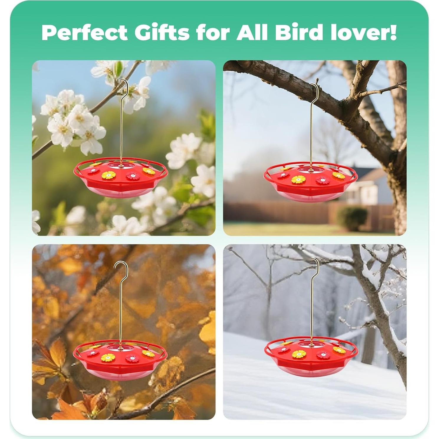 Comedero para Colibríes PATRISARD 12 oz Rojo Antiaabejas