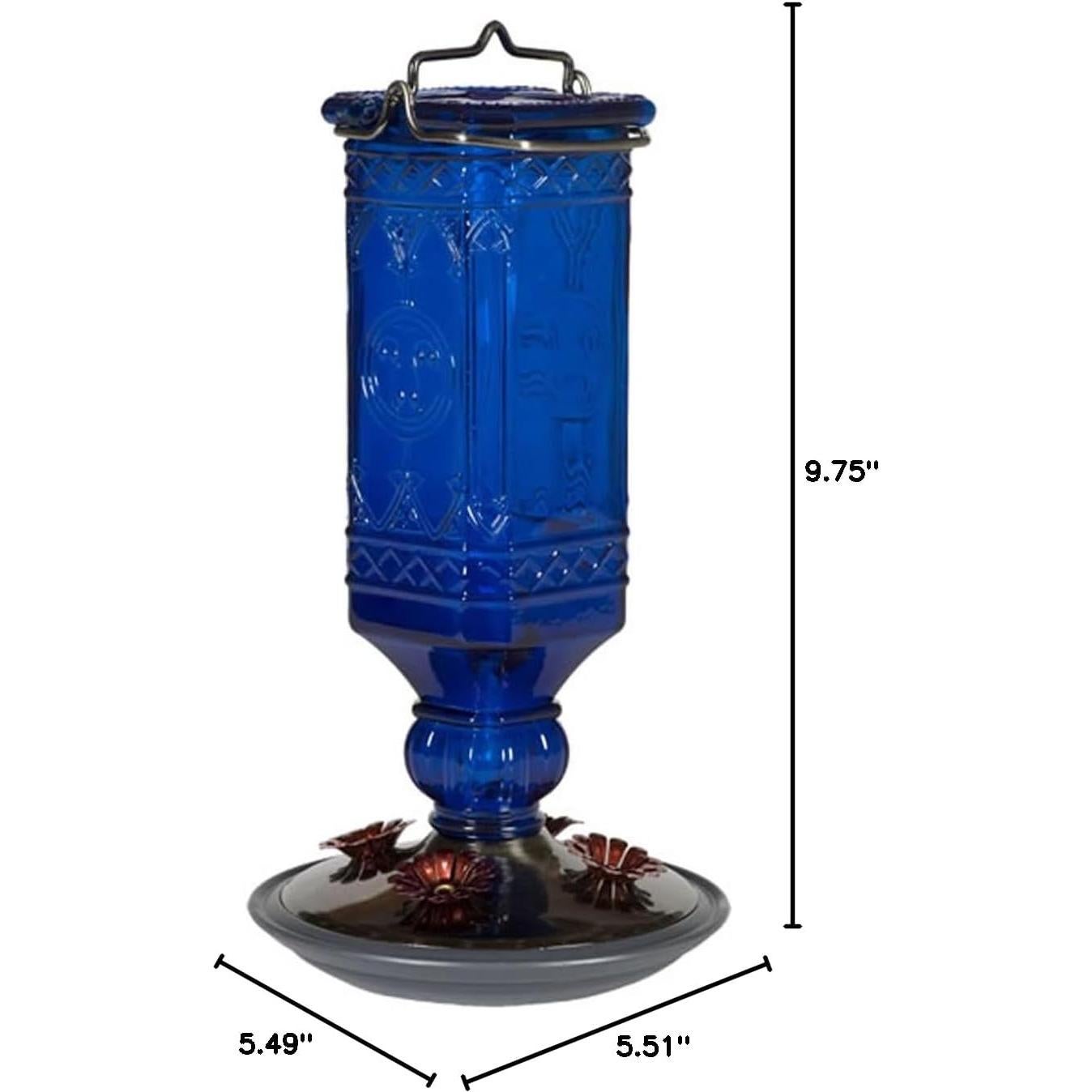 Alimentador de Colibríes Perky-Pet Vidrio Antiguo 473 ml