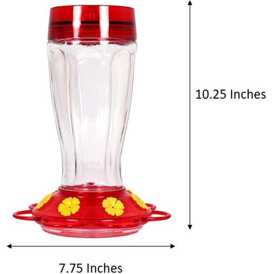 Alimentador de Colibríes More Birds Big Gulp 1.18L Vidrio Rojo