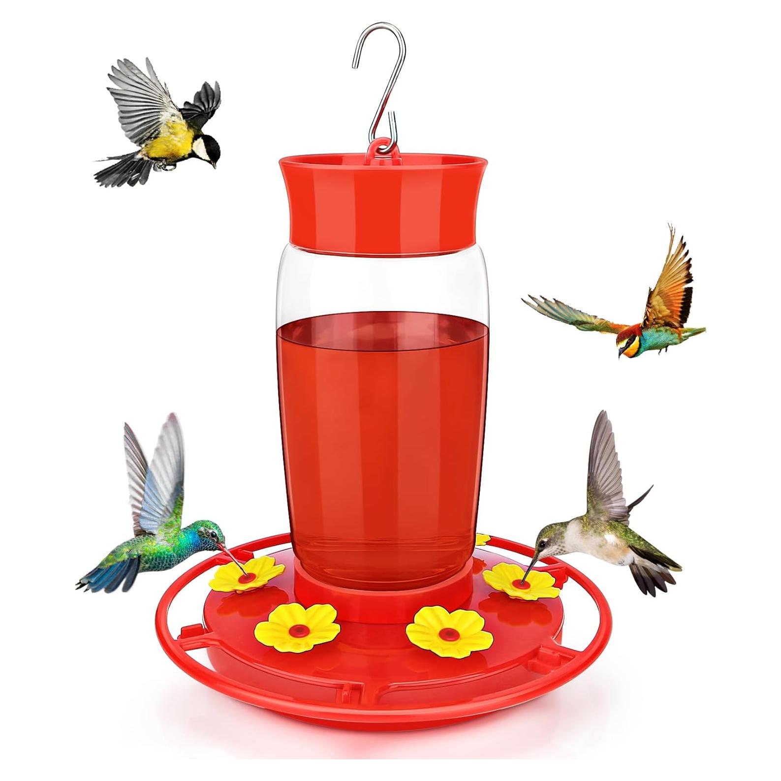 Comedero para Colibríes Bathth Rojo 0.65 L con Guardia Antihormigas