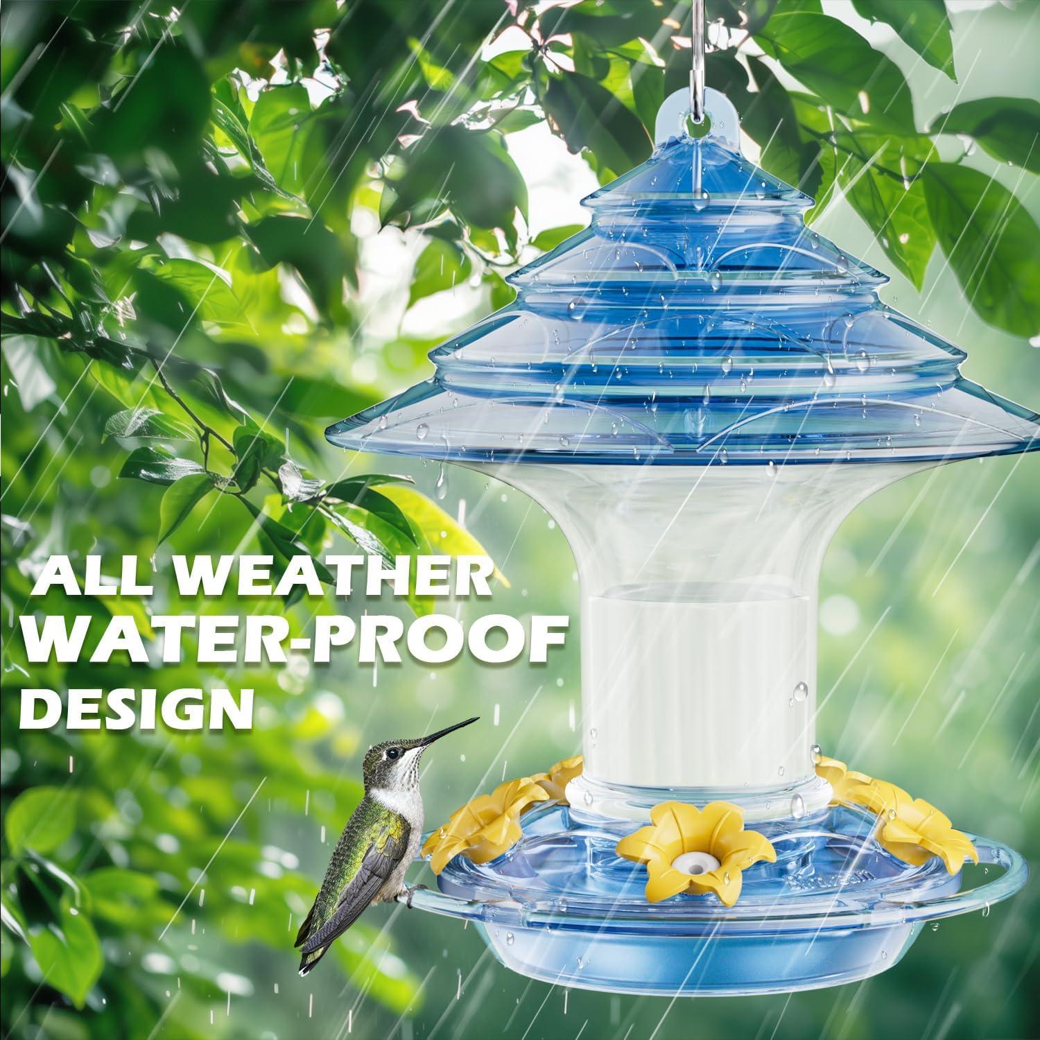 Alimentador de Colibríes Birdream Colgante 590 g 5 Puertos Azul