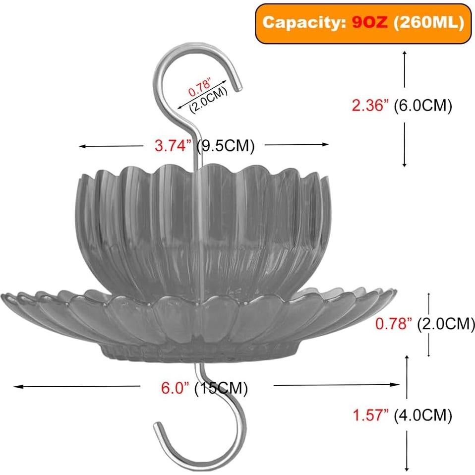 Moat para Hormigas HOLAHOMA Rojo 260ml - Alimentador Colibrí