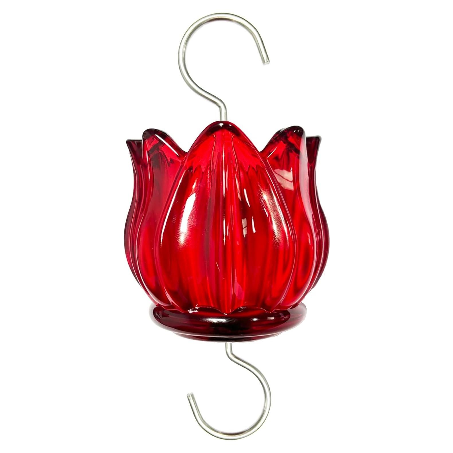 Moat de Vidrio WOWARE para Alimentador de Colibríes 90ml Rojo