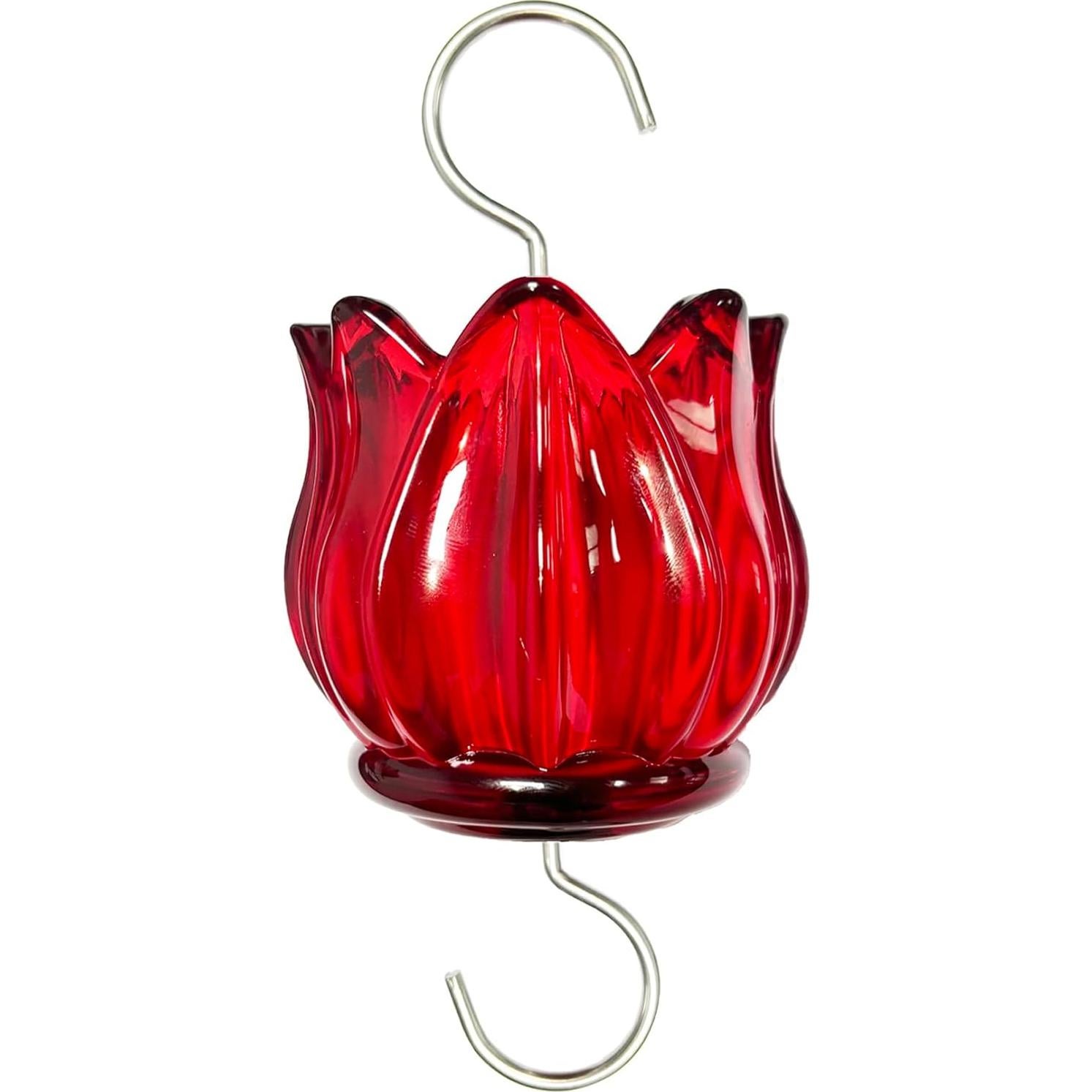 Moat de Vidrio WOWARE para Alimentador de Colibríes 90ml Rojo