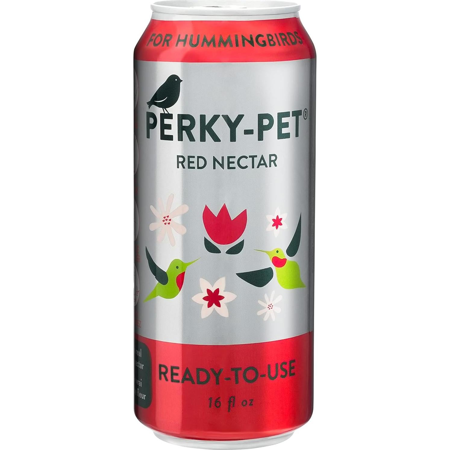 Néctar de Colibrí Rojo Perky-Pet 524 Listo para Usar - 4 Latas 473 ml