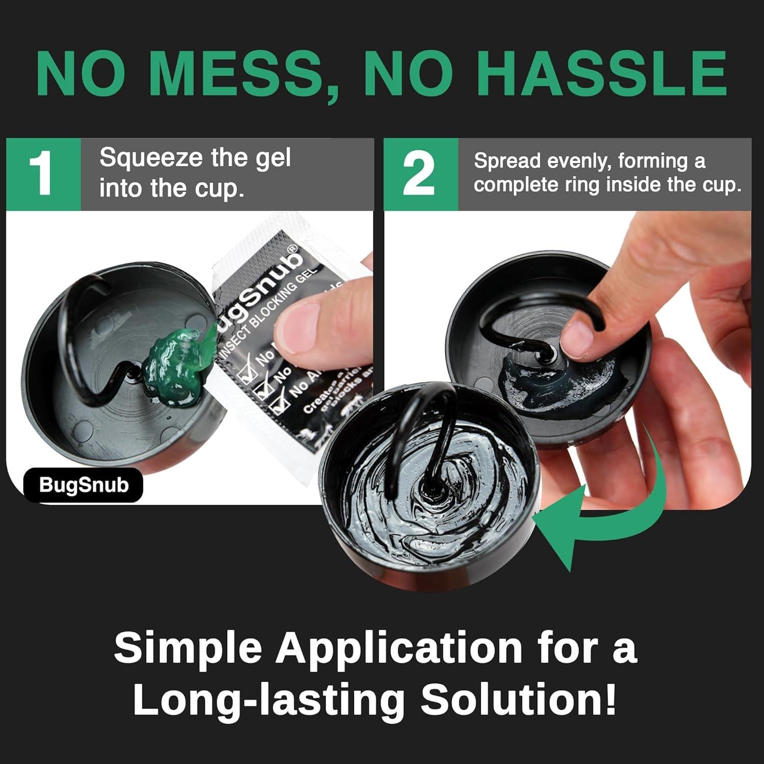 Guardia de Hormigas Colgante BugSnub - Paquete de 3 con Gel