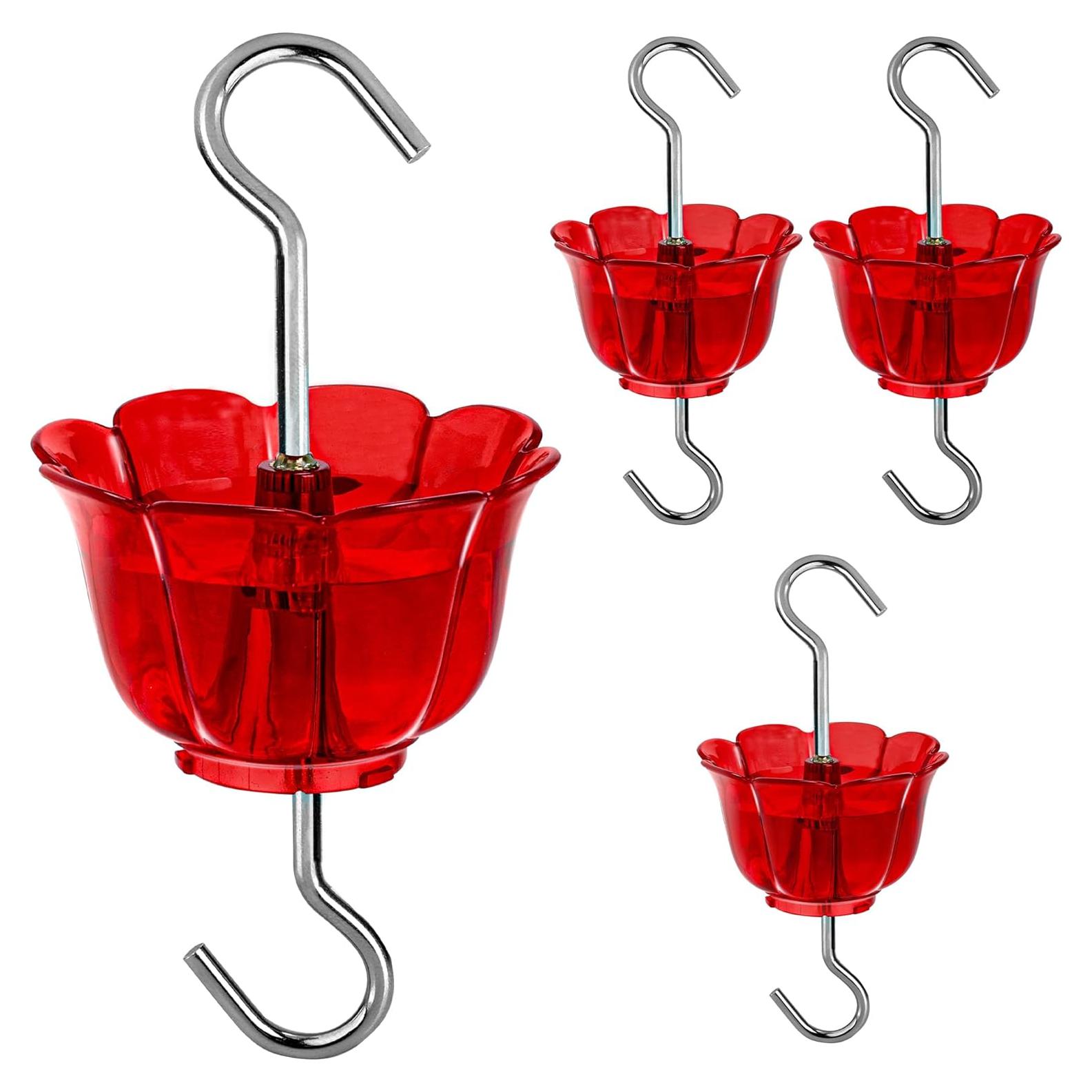 Moat para Hormigas SIXTOYZF 4 Piezas 59 ml Jardín Rojo