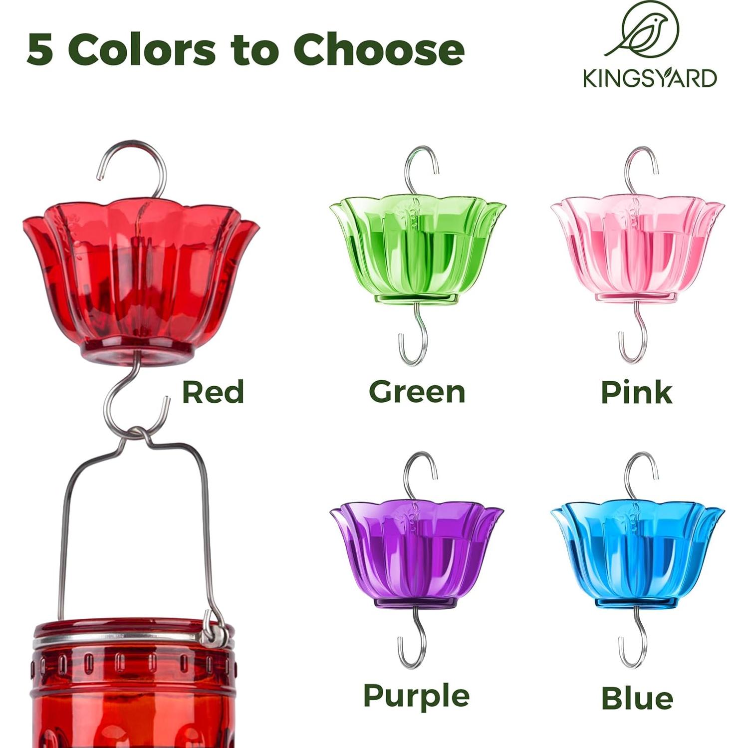 Estanque de Hormigas Kingsyard 2-Pack 5 Oz Rosa para Colibríes