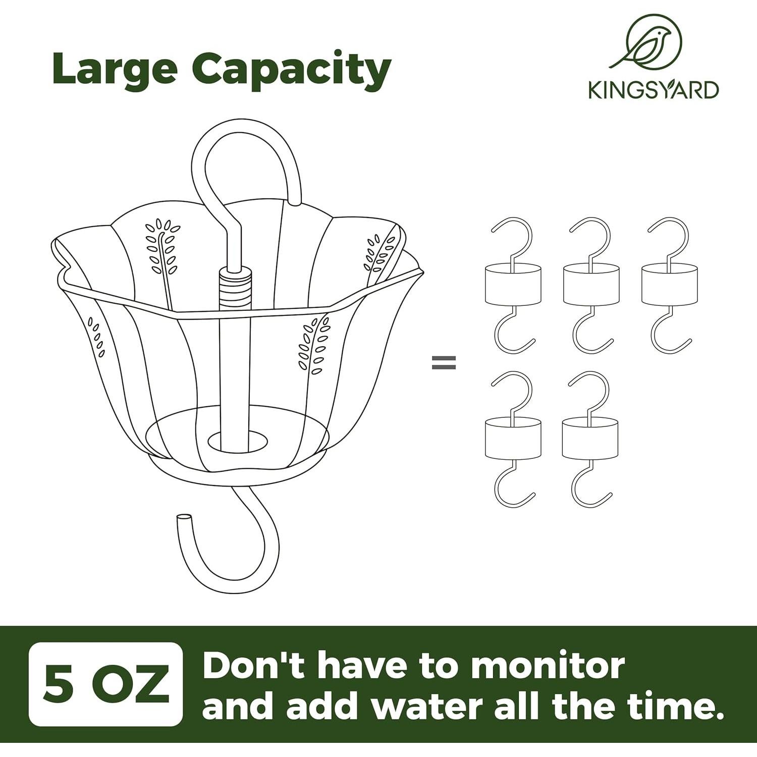 Estanque de Hormigas Kingsyard 2-Pack 5 Oz Rosa para Colibríes