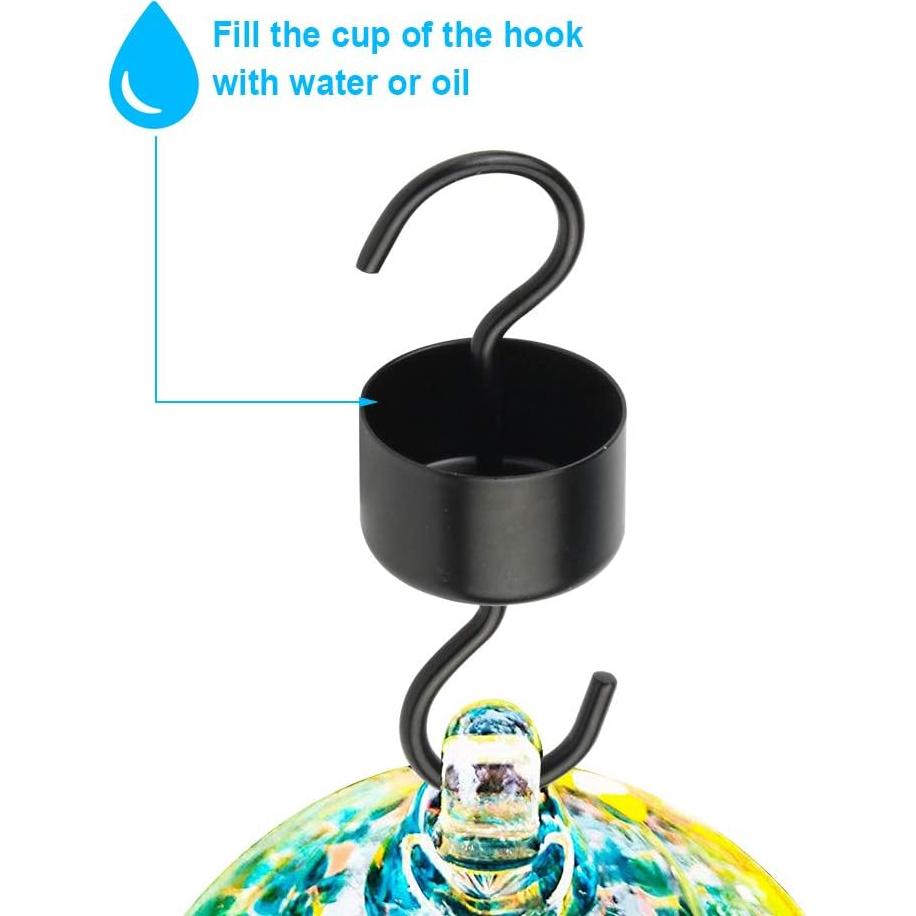 Ganchos de Alimentador de Colibrí Picowe 4 Paquetes 4.1 cm