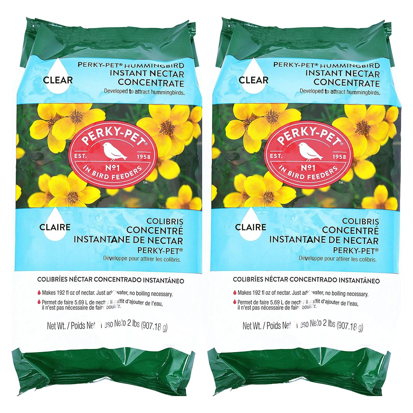 Néctar Instantáneo Claro Perky Pet 0.91 kg - Paquete de 2