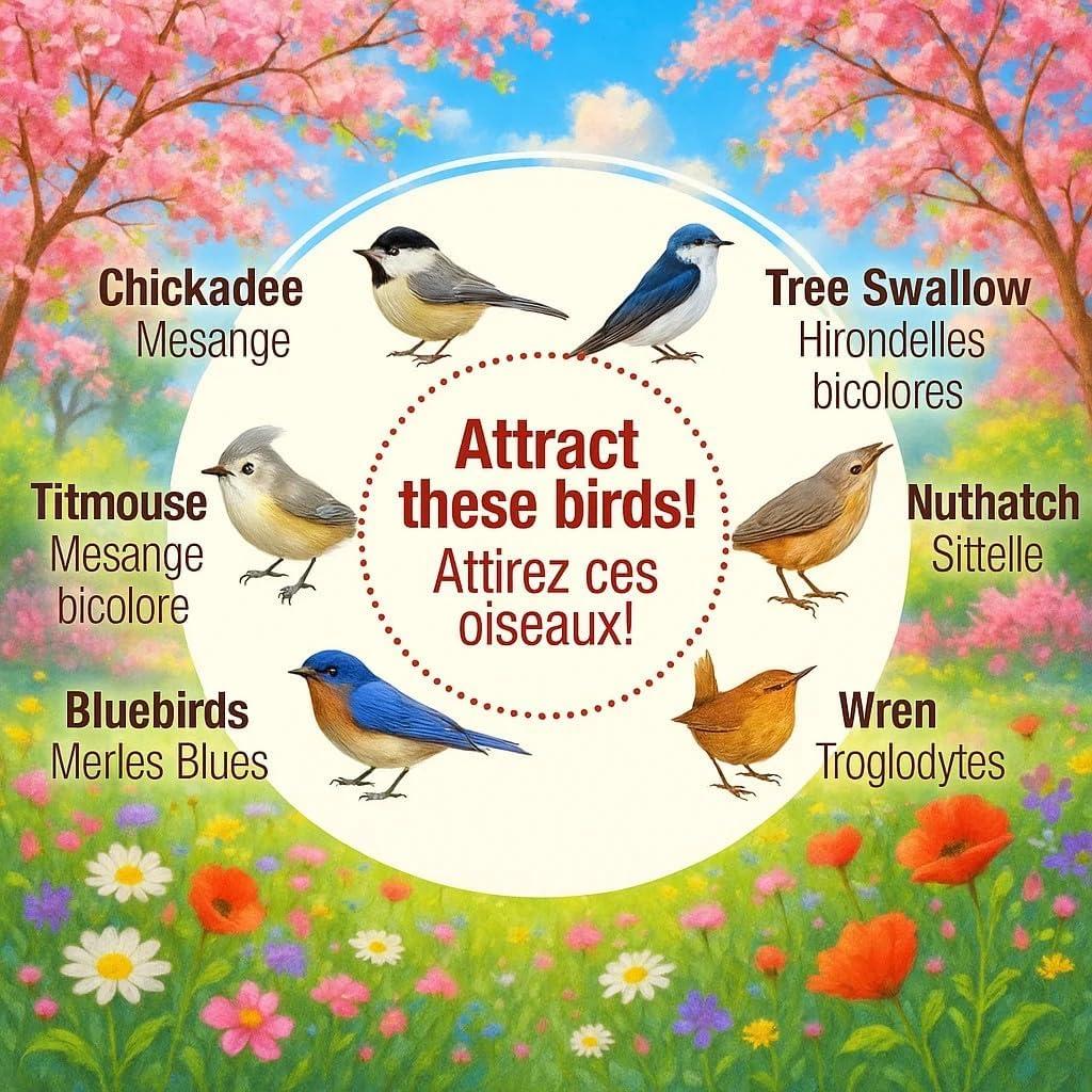 Kit Casa para Aves de Madera CEDAR ALPHA - DIY 7 Piezas