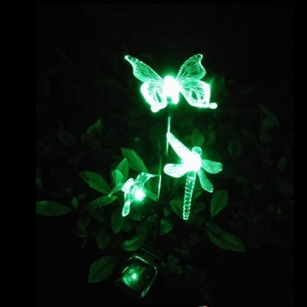 Luces de Jardín Solares LED Mariposa Colibrí Libélula Multicolor