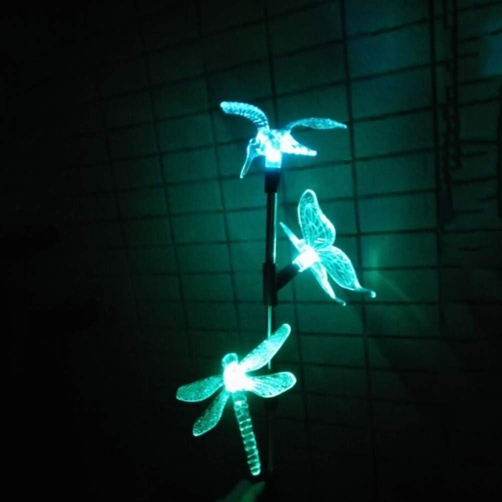 Luces de Jardín Solares LED Mariposa Colibrí Libélula Multicolor