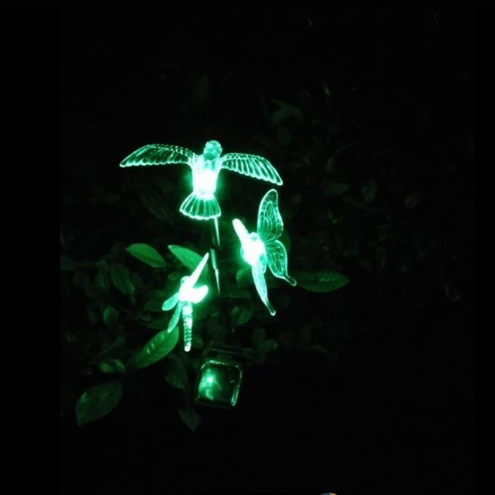 Luces de Jardín Solares LED Mariposa Colibrí Libélula Multicolor
