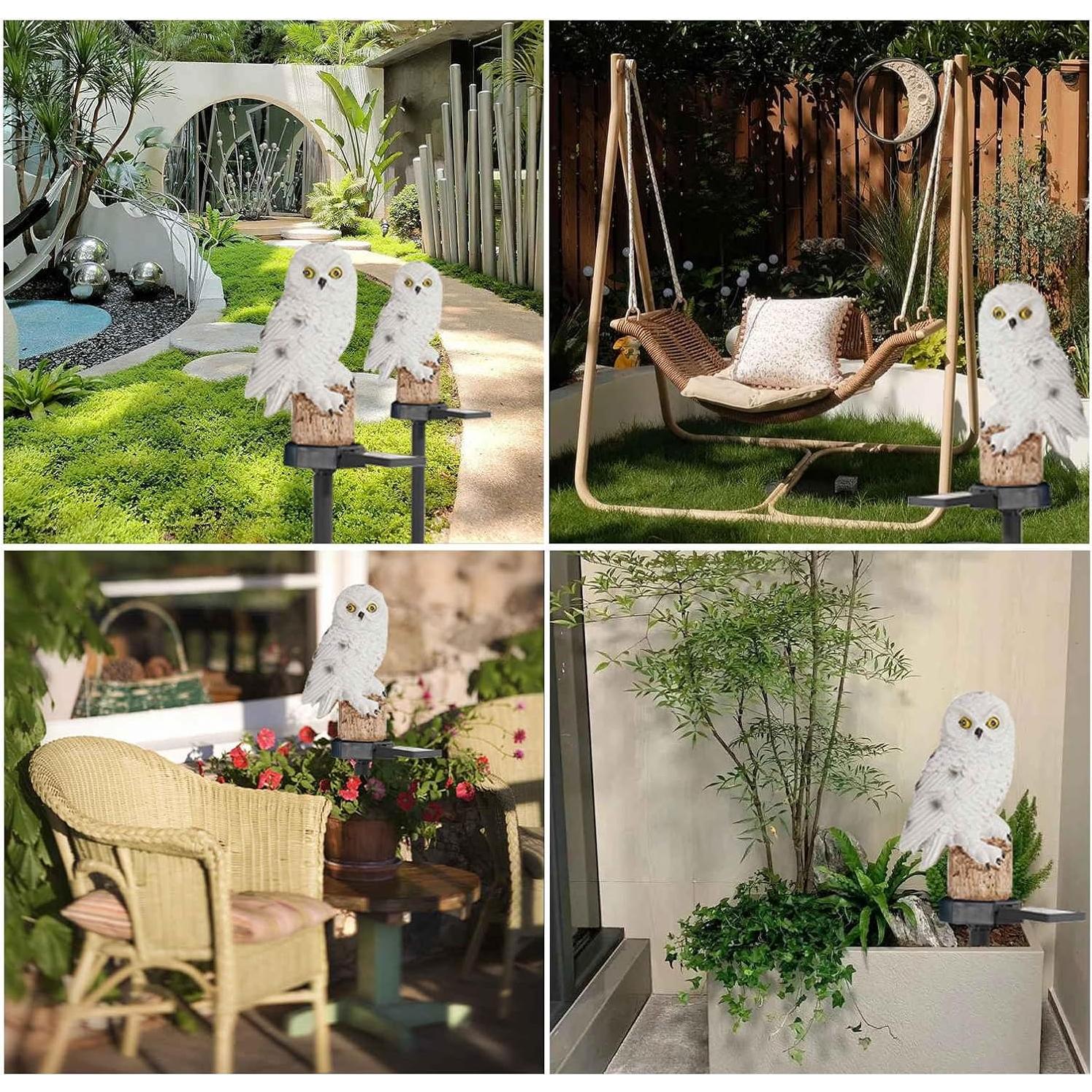 Luces de Jardín Solar de Búho - Decoración Exterior LED