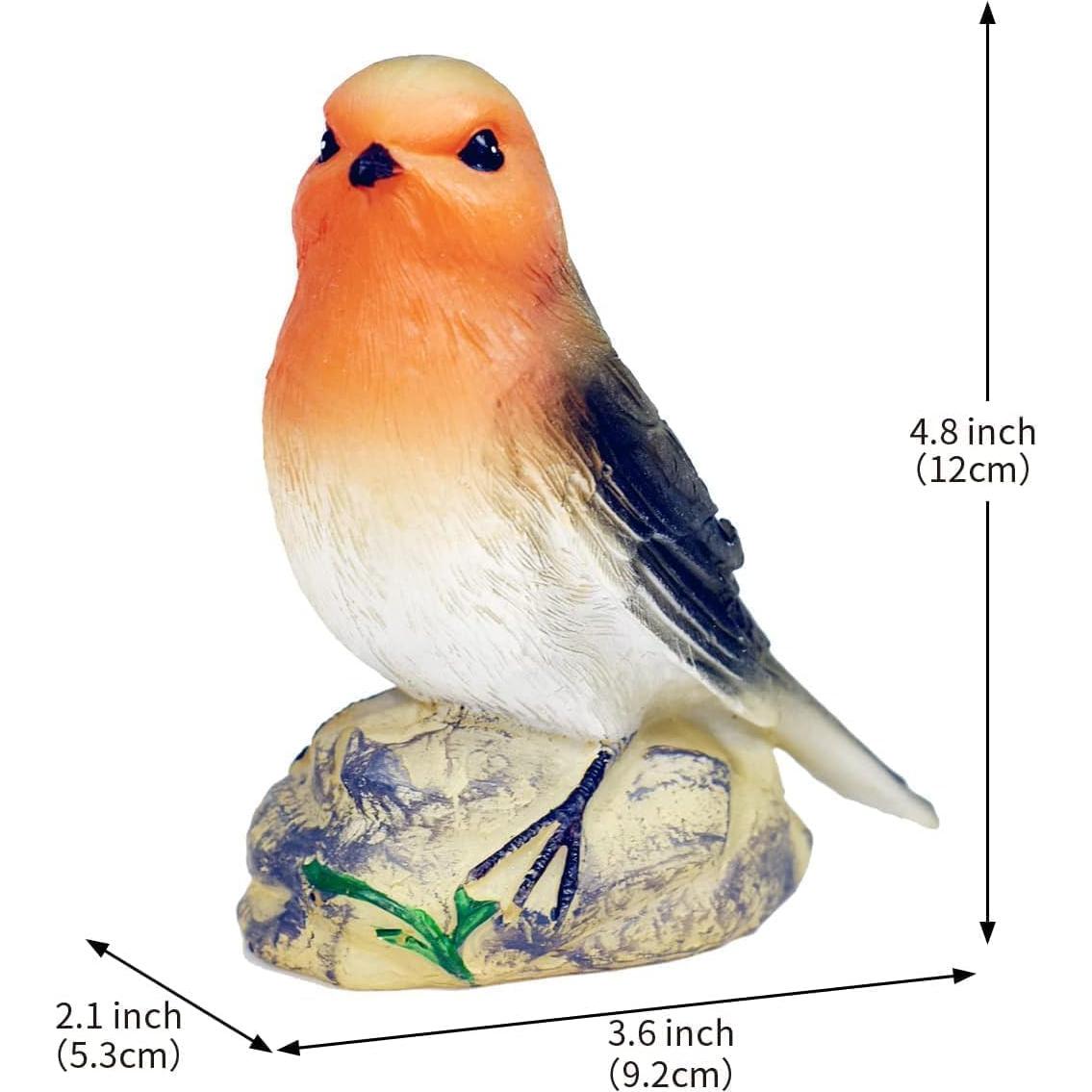 Estatua Decorativa Solar de Jardín - Luz de Pájaro Resistente