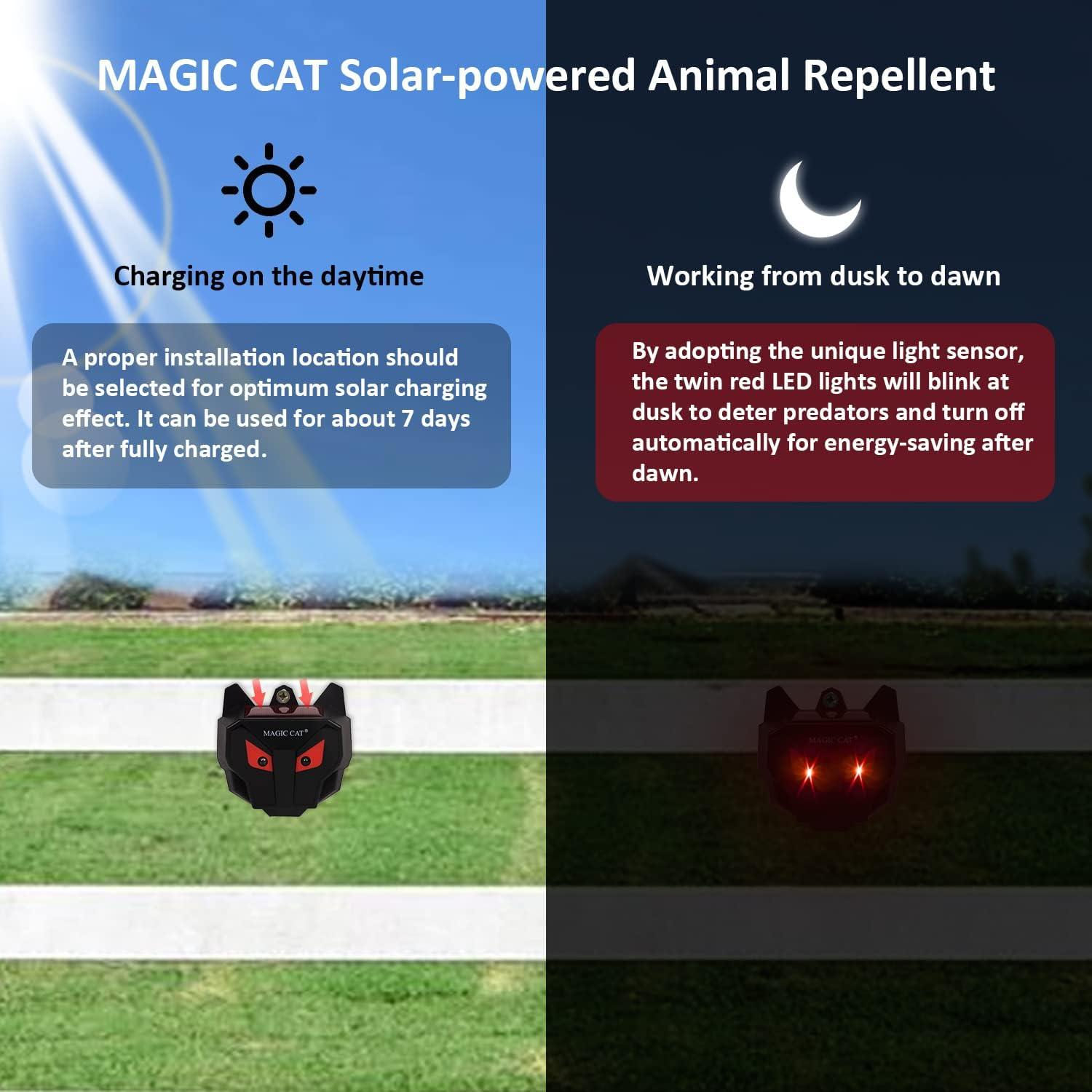 Repelente de Animales Solar MAGIC CAT AR17S Impermeable