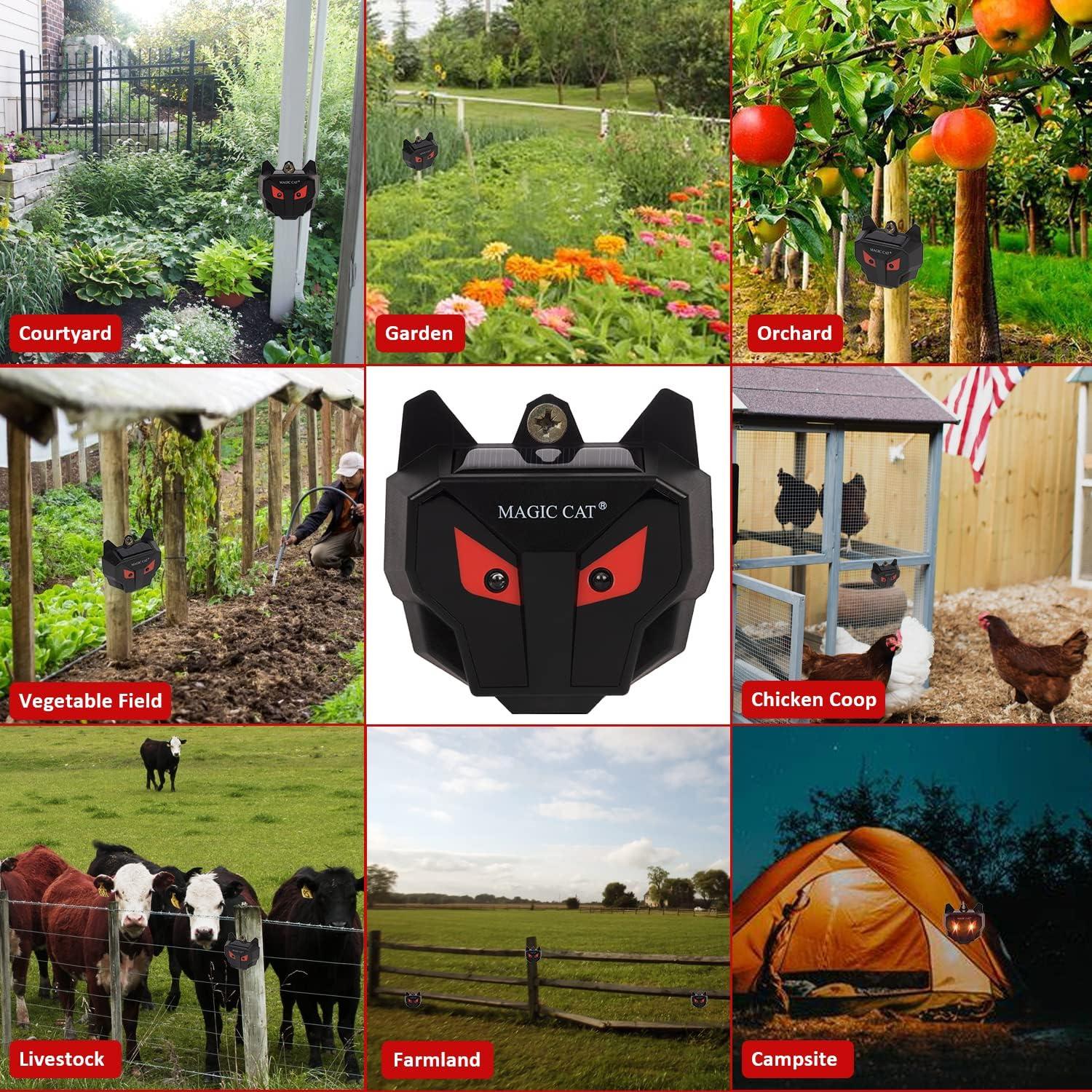 Repelente de Animales Solar MAGIC CAT AR17S Impermeable