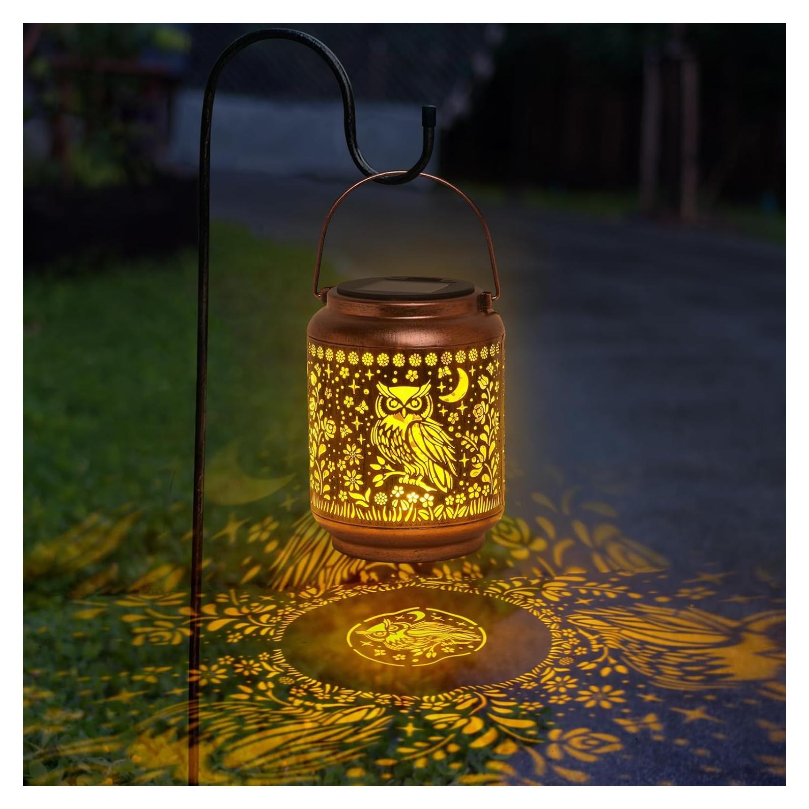 Linterna Solar Colgante KIKUSUI de Metal para Jardín 22.86cm