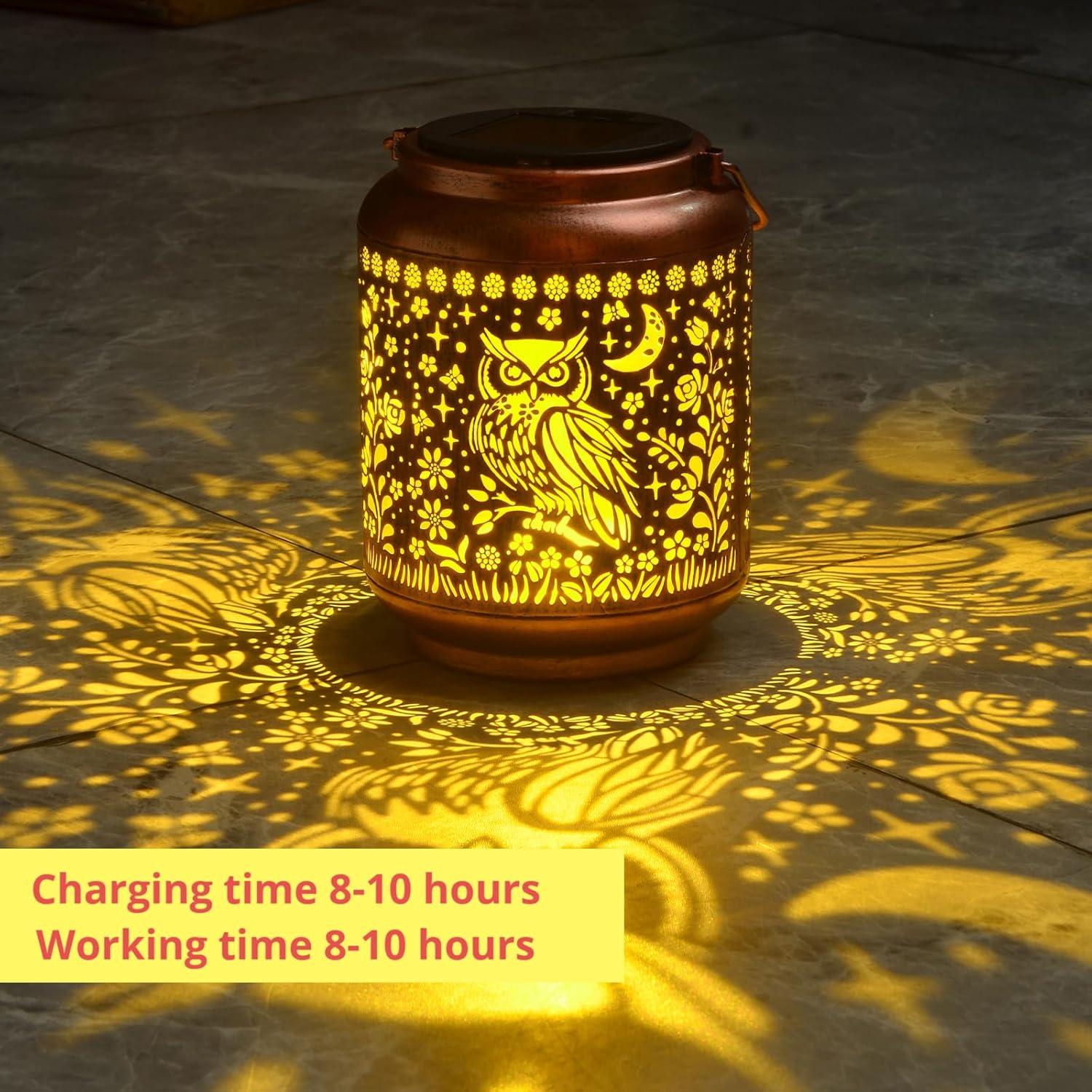 Linterna Solar Colgante KIKUSUI de Metal para Jardín 22.86cm