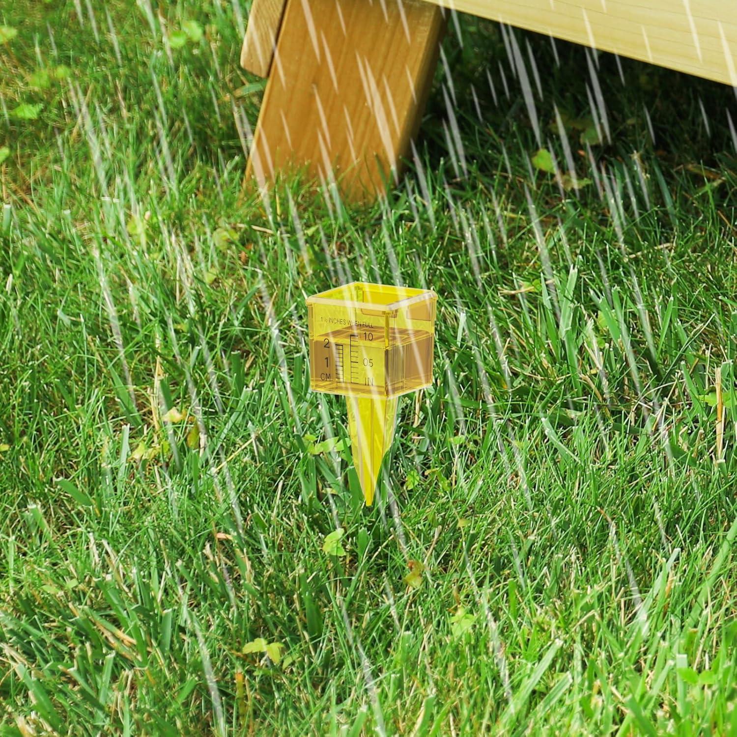 Medidor de Lluvia 3 Pcs Easecos, Plástico, 12.7 cm y 3.81 cm