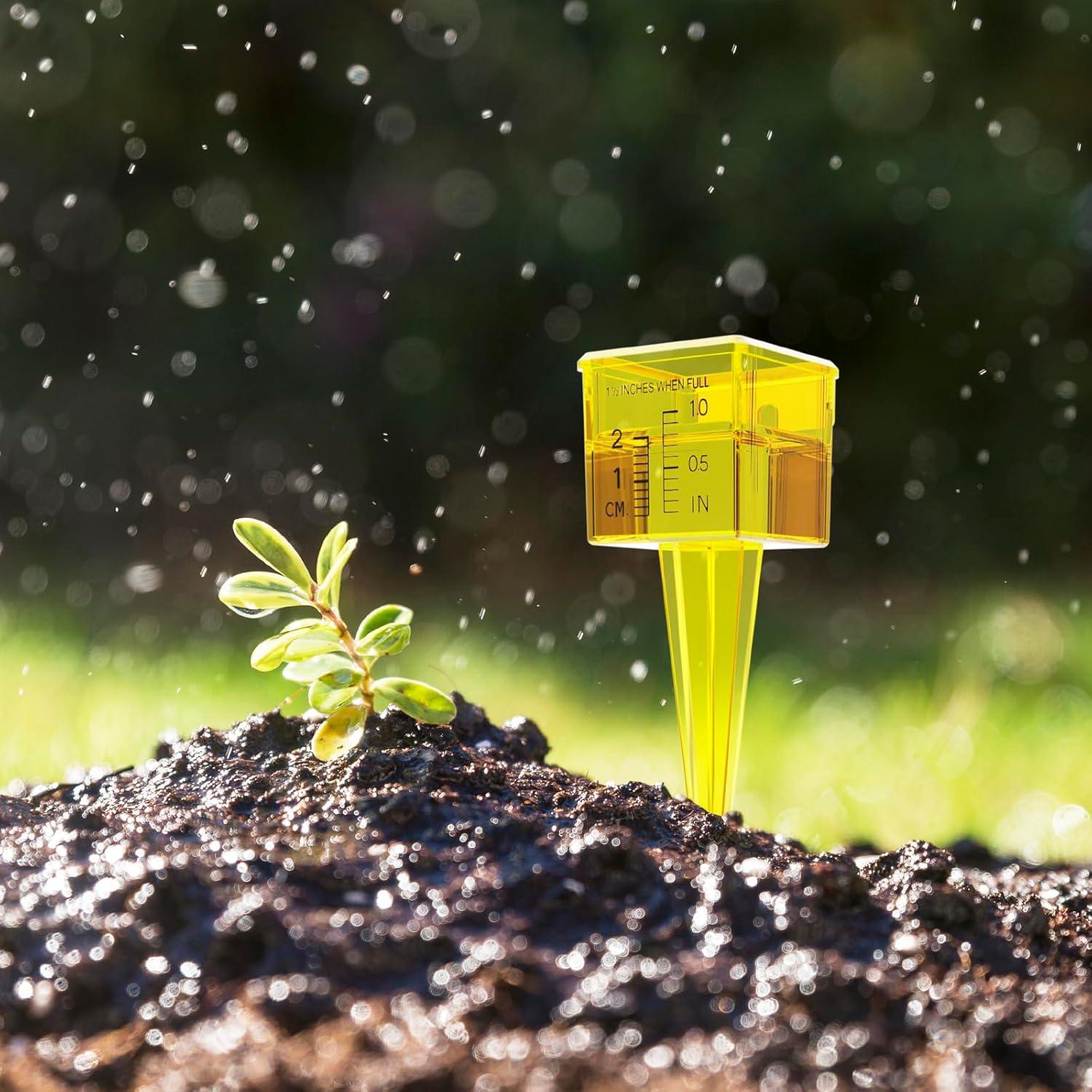 Medidor de Lluvia 3 Pcs Easecos, Plástico, 12.7 cm y 3.81 cm