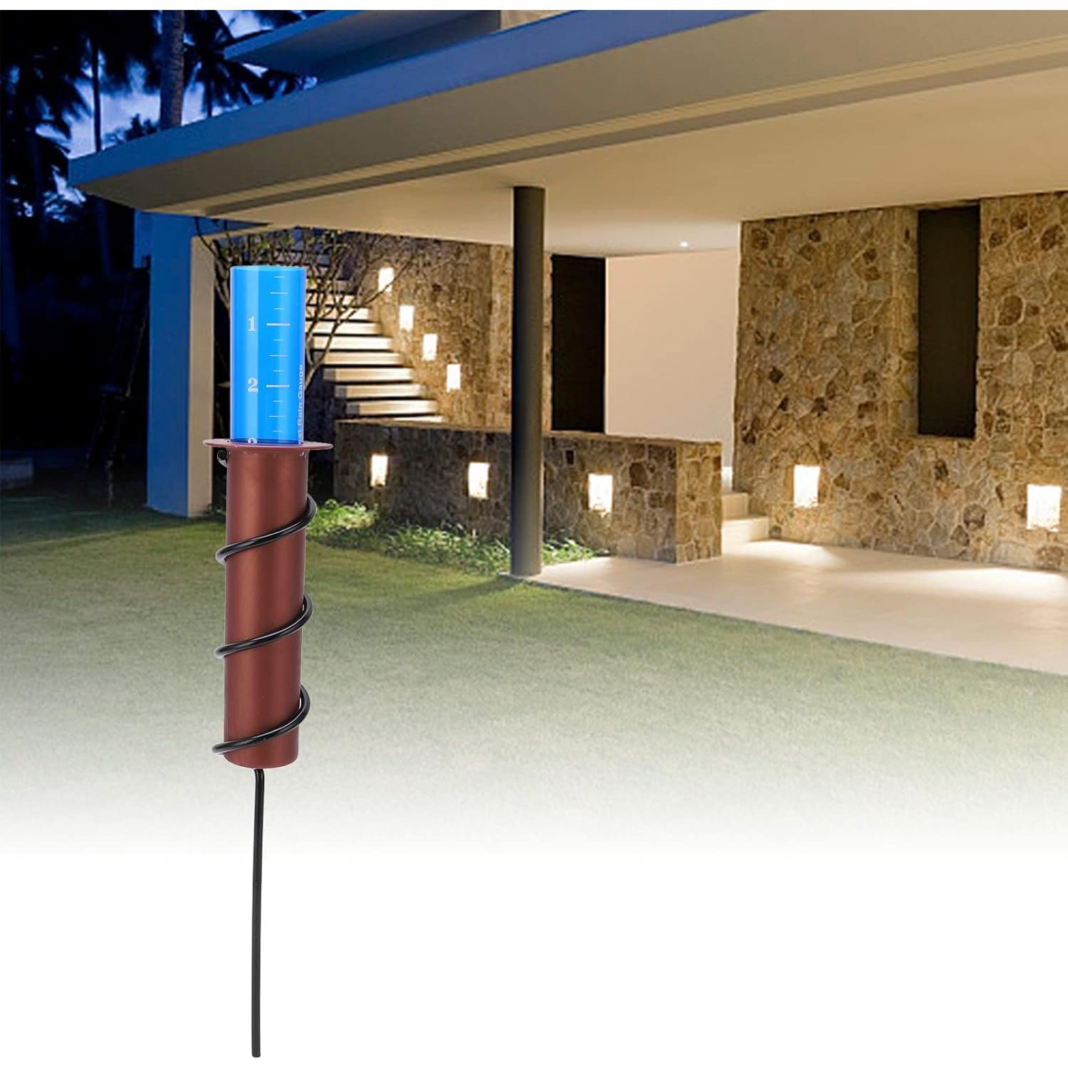 Pluviómetro Exterior CHICIRIS con Escala 14 cm para Jardín