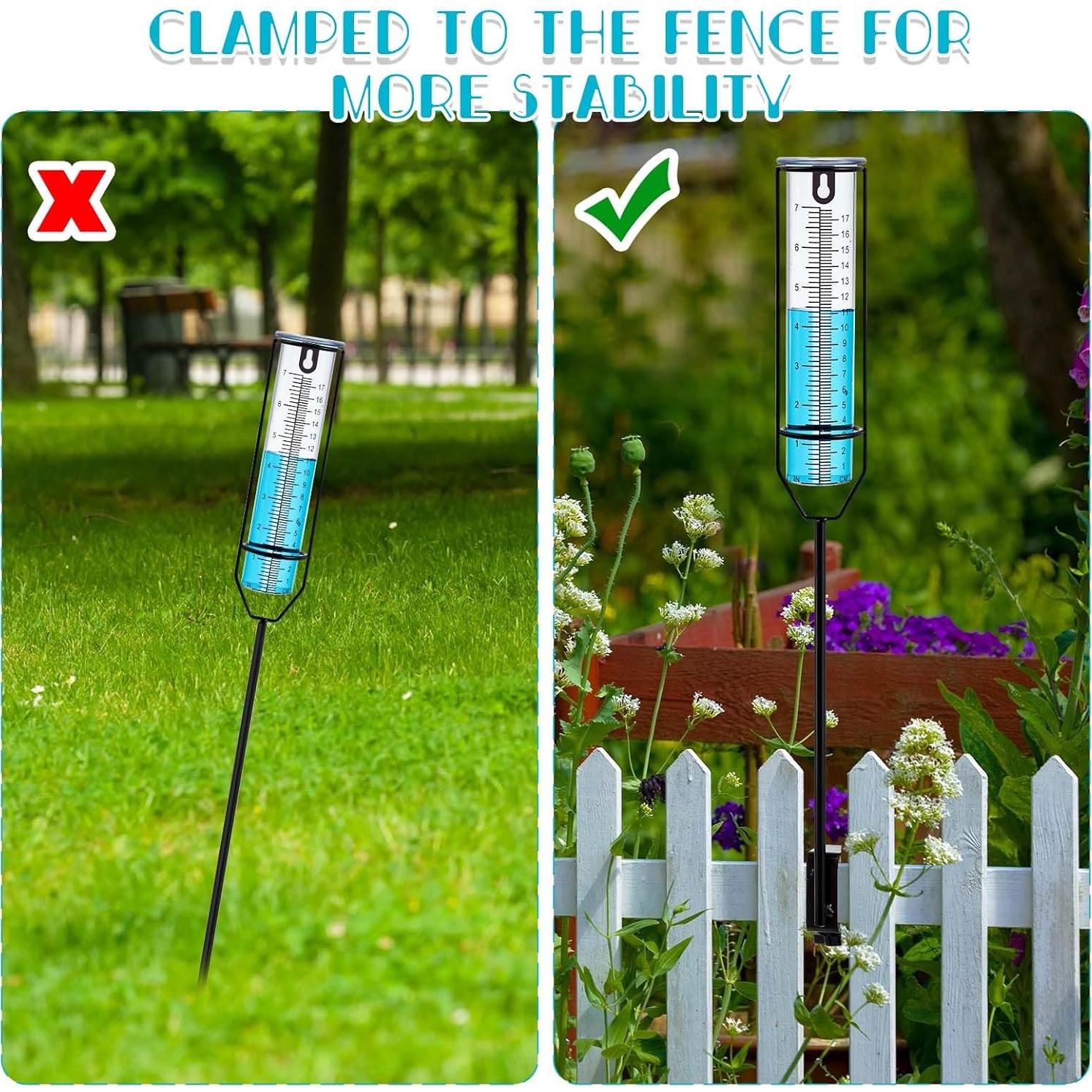 Medidor de lluvia Flutesan a prueba de heladas 49-73 cm