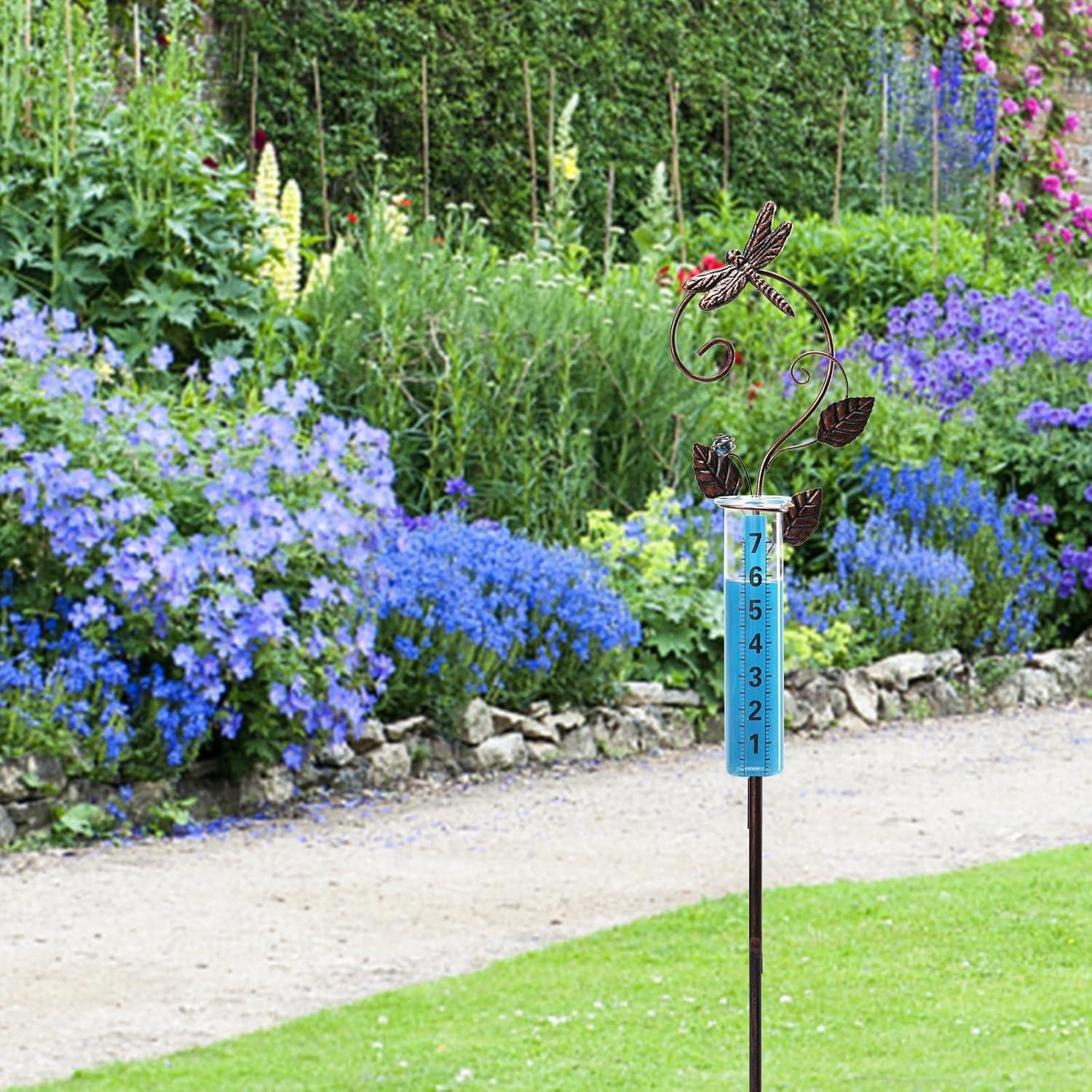 Pluviometro Decorativo Exterior WONDER GARDEN Libélula 89 cm