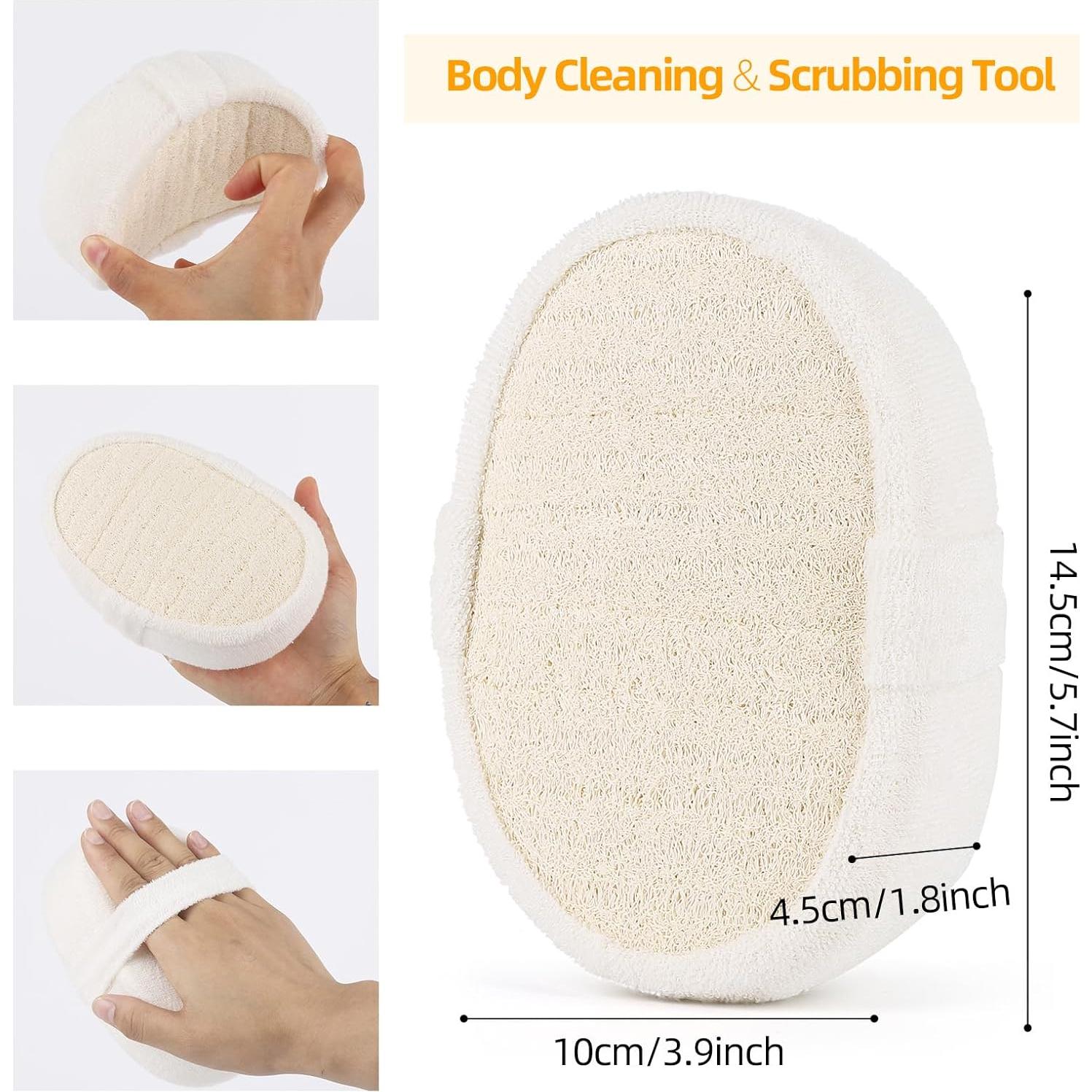 Esponja Natural de Lufa Exfoliante Ohlove - 2 Pcs para Baño