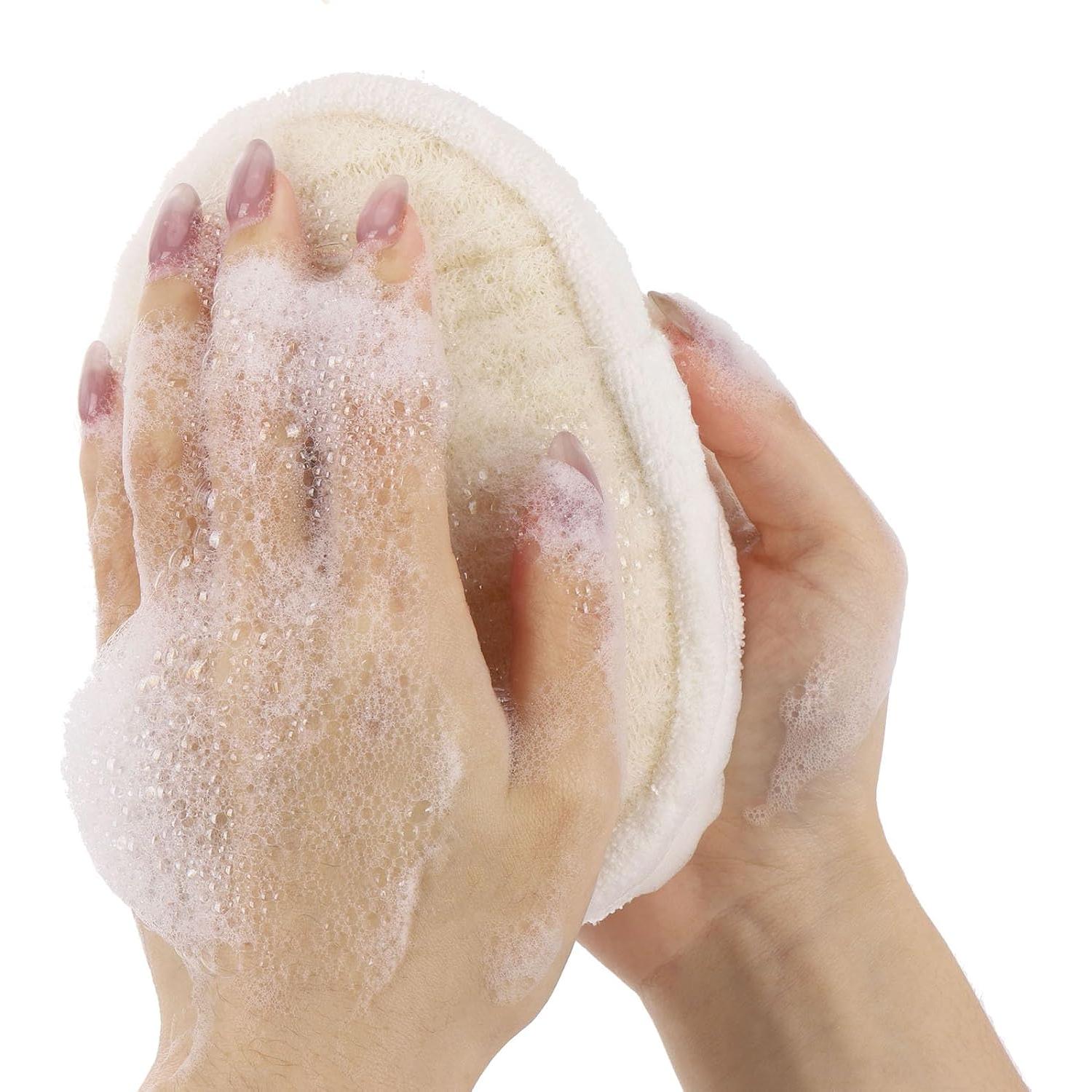 Esponja Natural de Lufa Exfoliante Ohlove - 2 Pcs para Baño