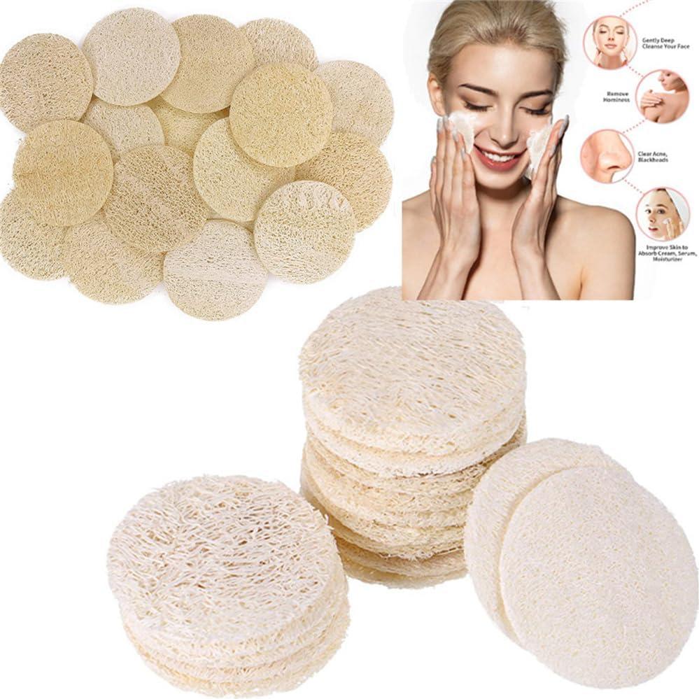 15 Esponjas Faciales Exfoliantes de Loofah WHTCHSU - Natural
