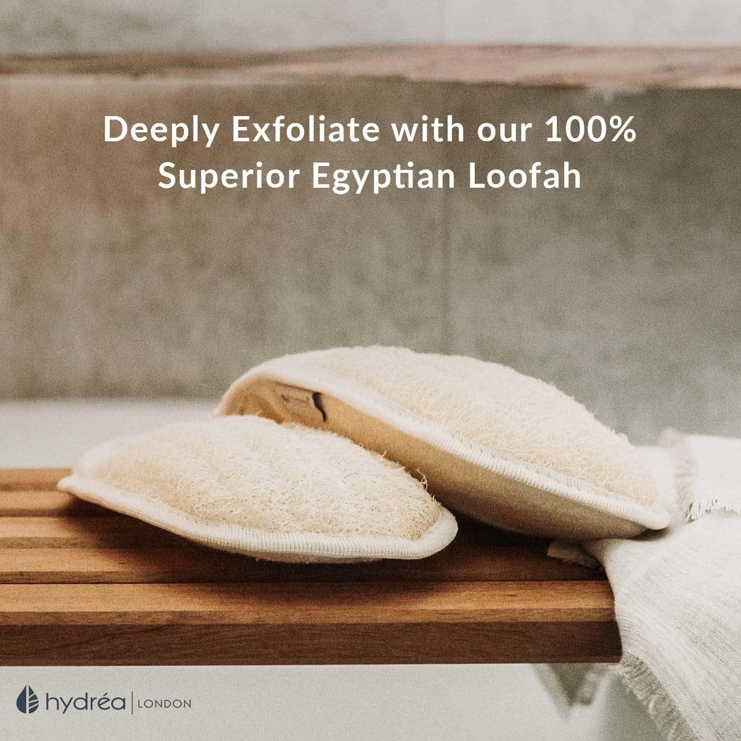Guante Exfoliante Hydrea London Lufa Egipcia Orgánica 23x15cm