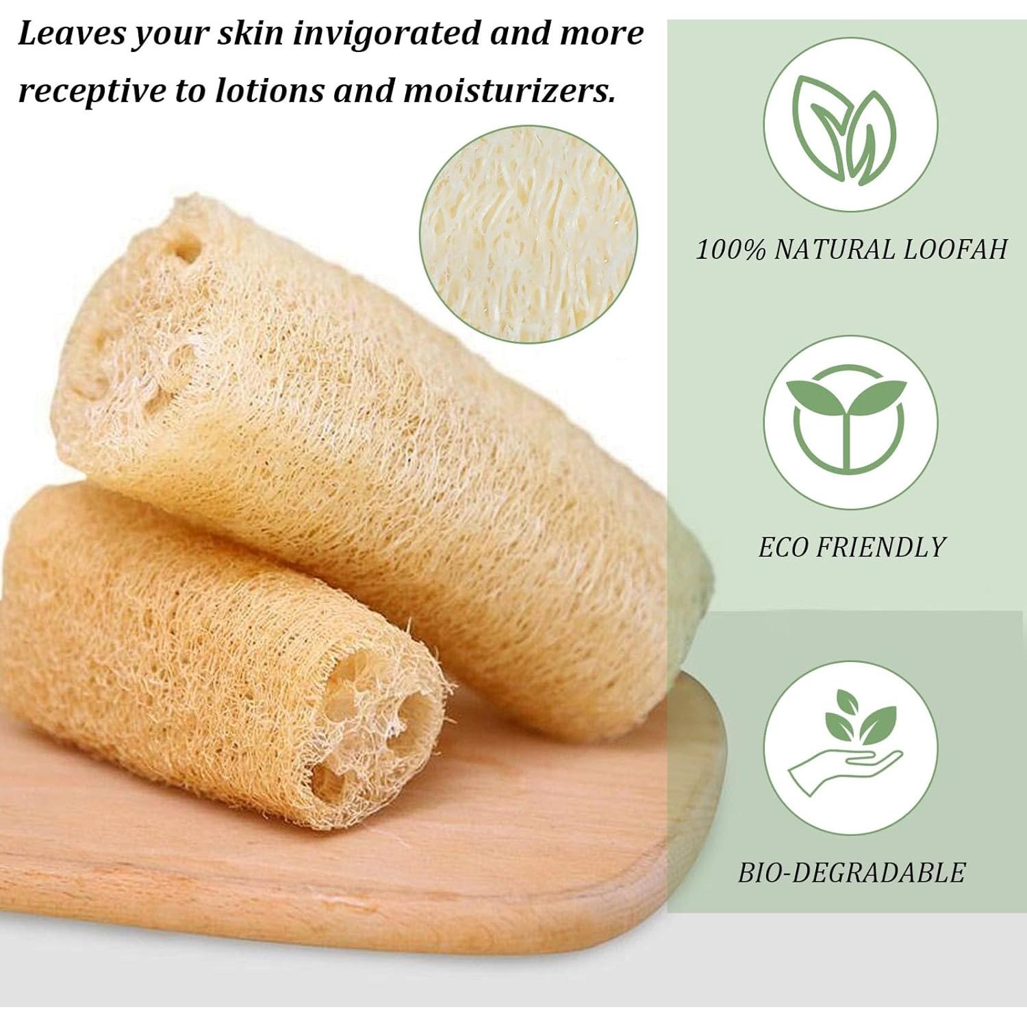 30 Esponjas de Lufa Natural 5.5 cm para Exfoliación Facial