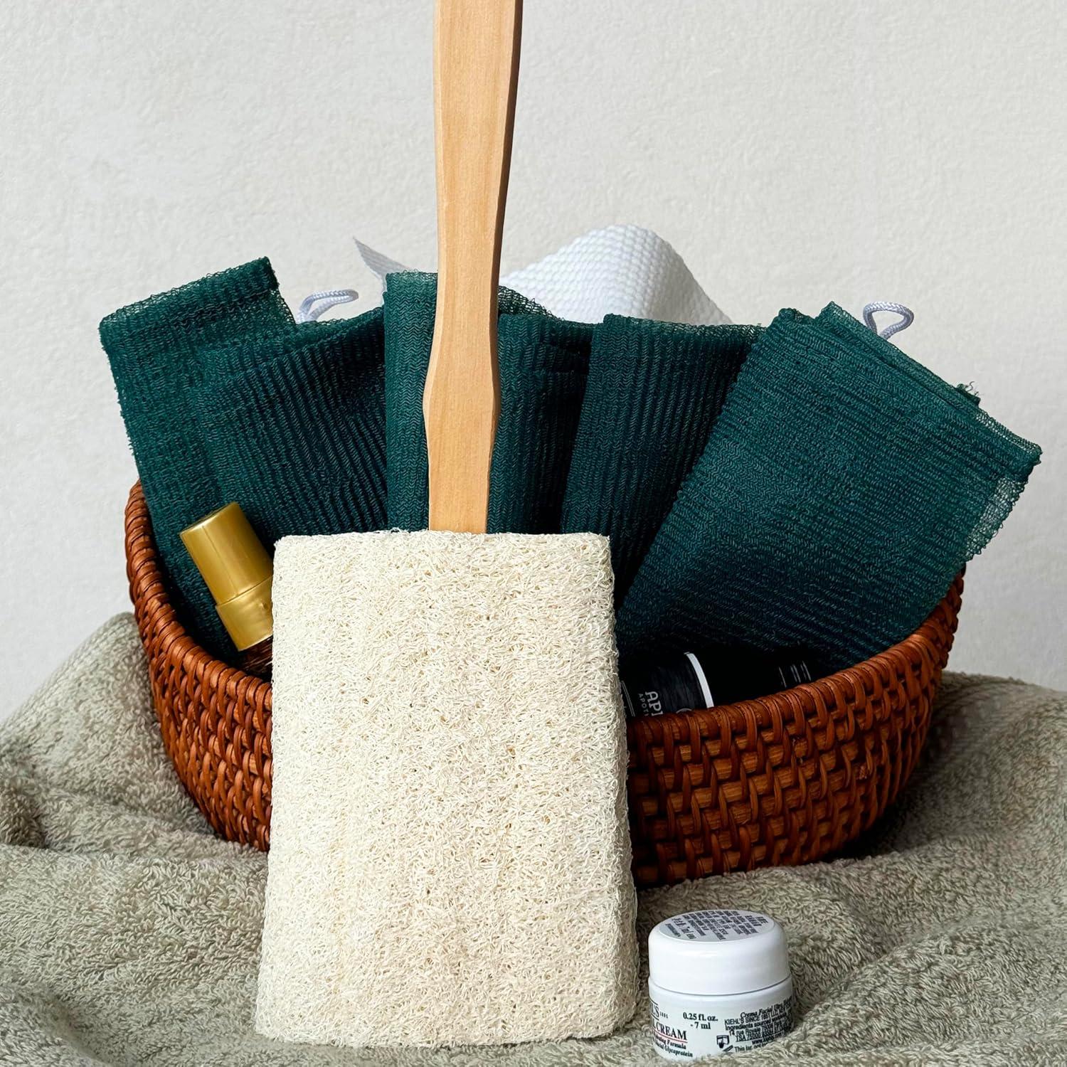 Esponja de Lufa Natural Exfoliante con Mango Largo 42cm